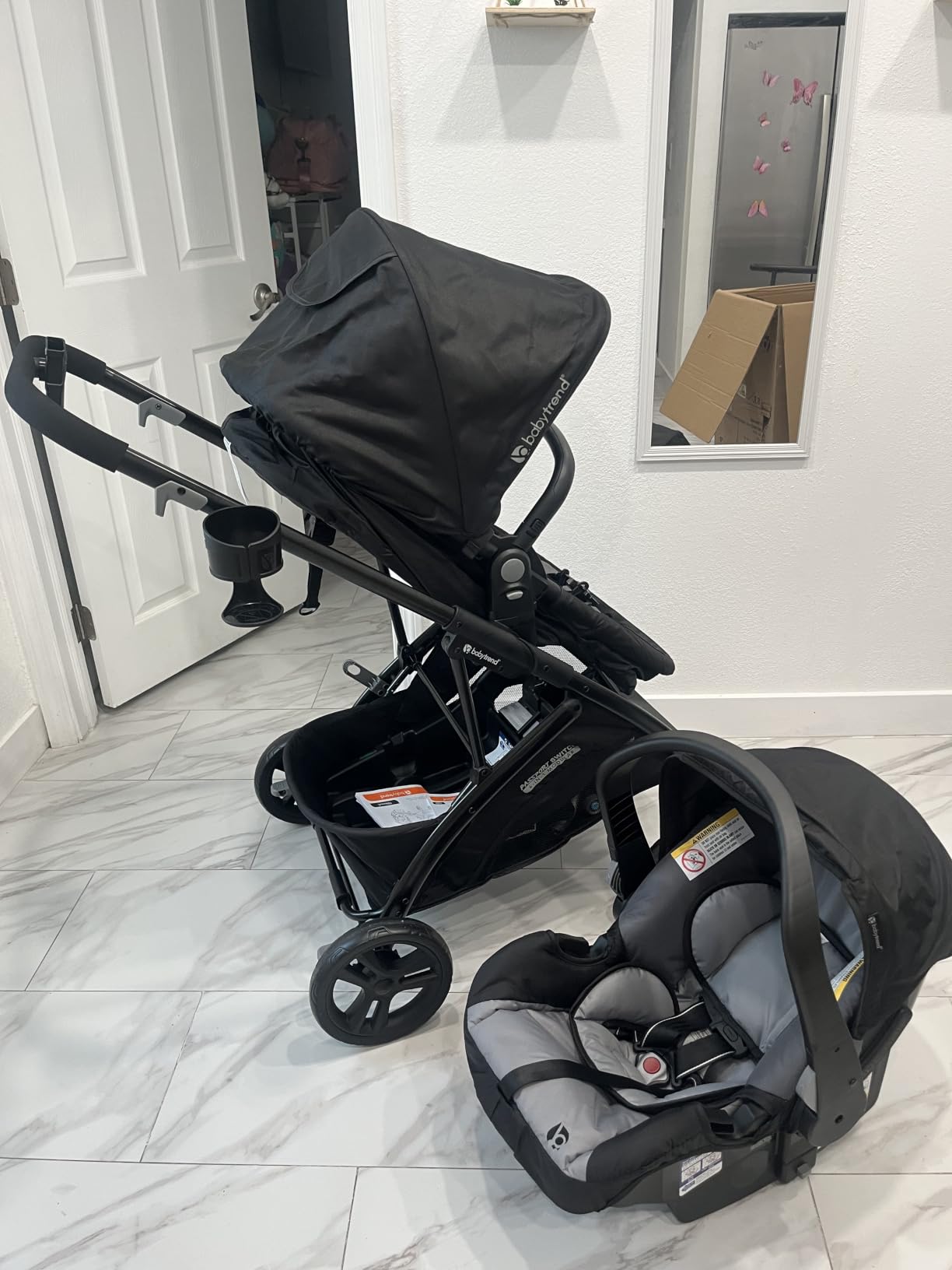 Baby Trend Passport® Switch 6-in-1 Modular Stroller Travel System with EZ-Lift™ Plus Infant Car Seat, Dash Pink customer photo 1