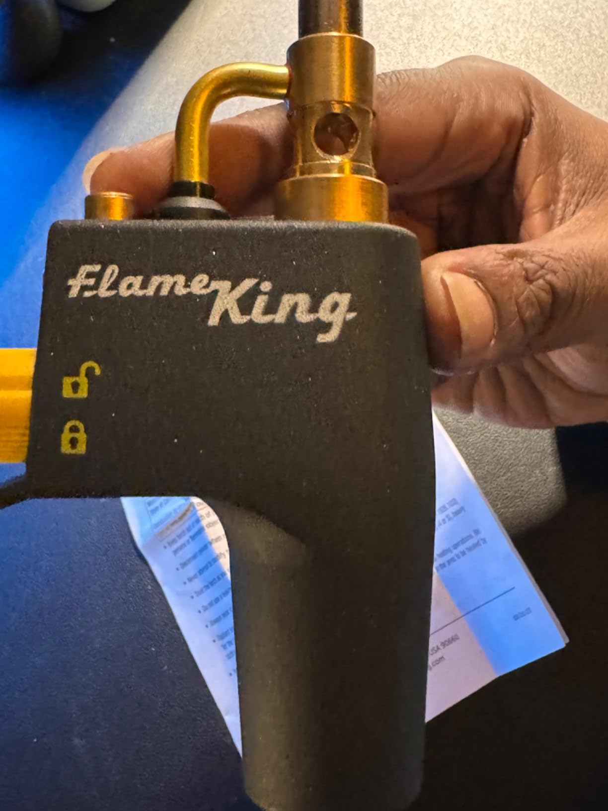 Flame King FK4500CGA High Intensity Propane Torch Head for Soldering, Brazing, Plumbing, Lighting Charcoal/Fire Pits, Compatible with 1LB Cylinders, MAPP, and MAP-PRO customer photo 1