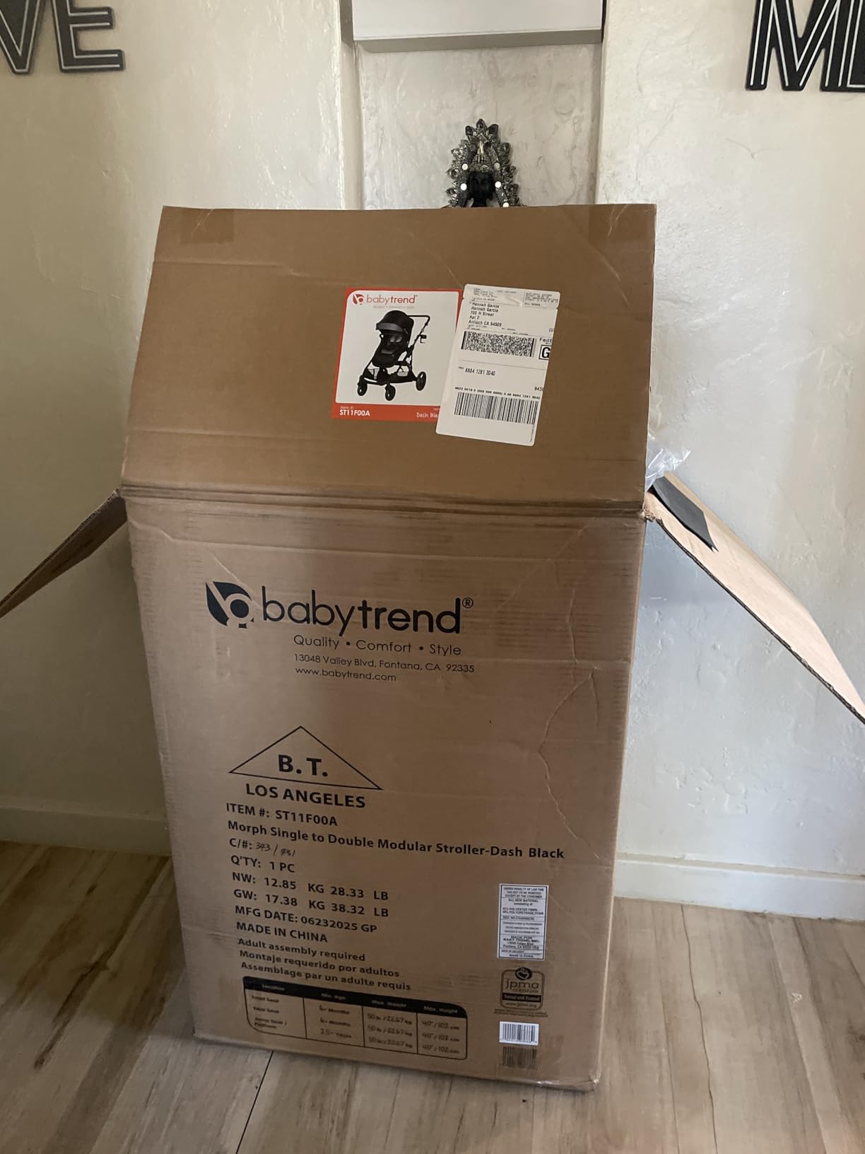 Baby Trend Morph Single to Double Modular Stroller Travel System with EZ-Lift Plus Infant Car Seat, Dash Grey customer photo 1