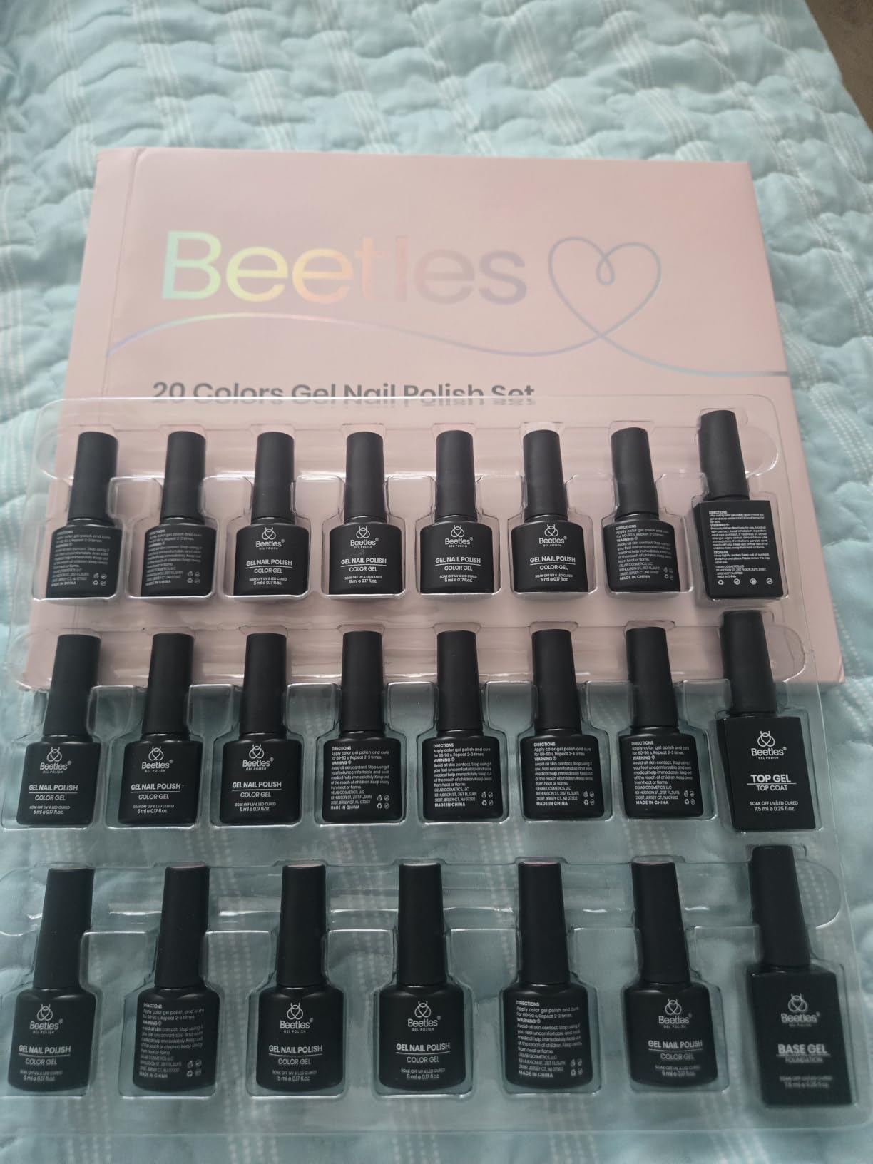 Beetles Gel Nail Polish Kit with UV Light, 68 Pcs 35 Colors Gel Nail Kit customer photo 2