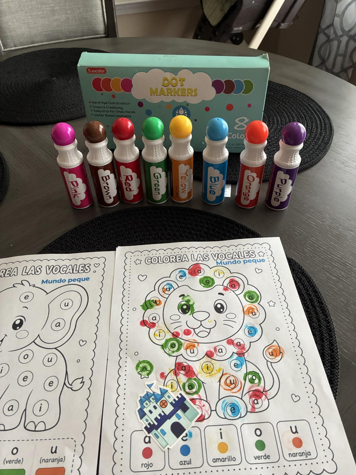 Dot Markers for Toddlers Kids, Bingo Daubers Washable Art Markers 8 Colors | Toddlers Arts and Crafts Supplies, Kids Painting Drawing Coloring Supplies, Dot Paint Craft Kit Preschool Learning, Non-Toxic customer photo 2