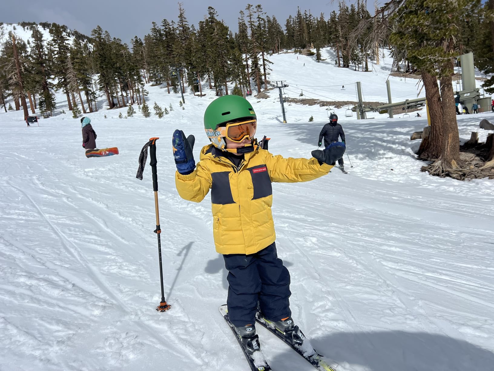 OutdoorMaster Kids Ski Helmet and Goggles Set Dial Fit Safety-Certified customer photo 2