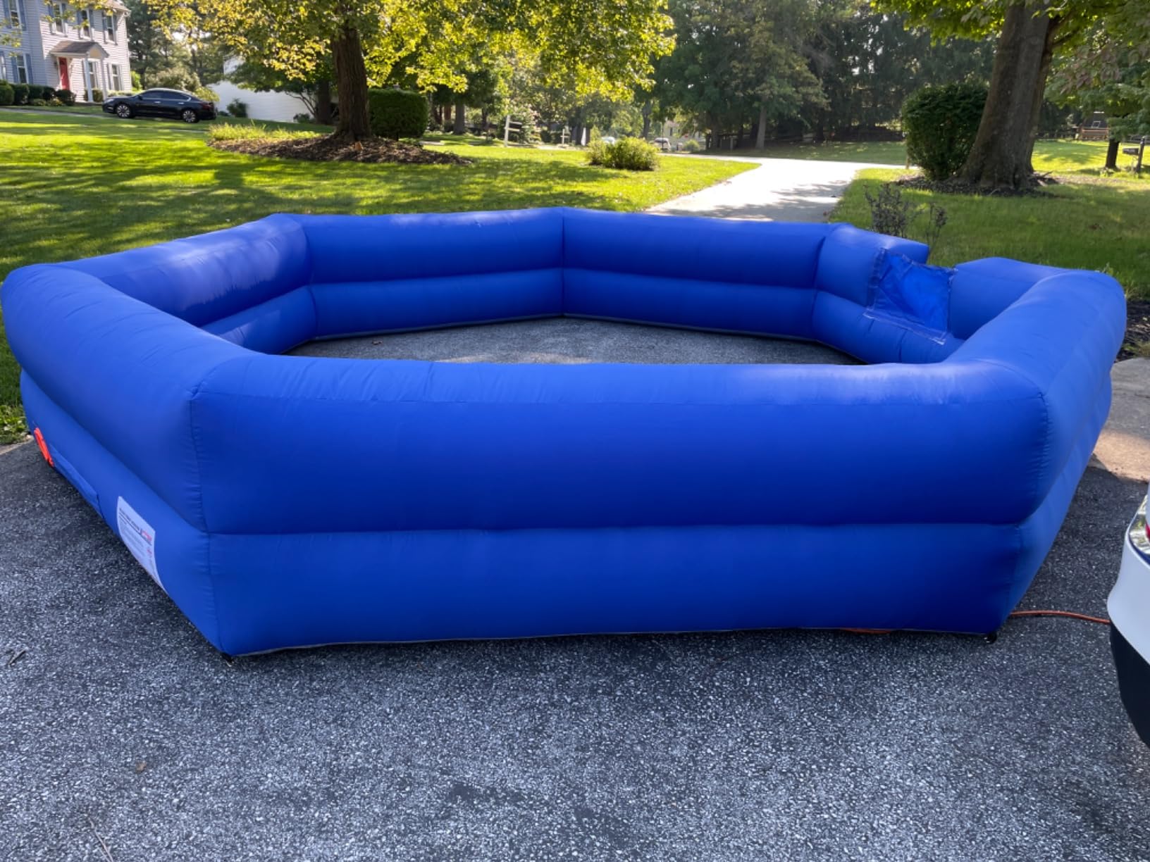 OZIS Gaga Ball Pit Inflatable 15FT with Built-in Blower, Portable Gaga Pit for Indoor Outdoor School Family Activities Easy to Setup customer photo 2