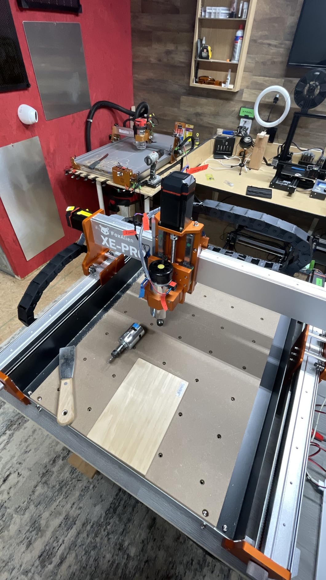 FoxAlien CNC Router Machine XE-PRO with Ball Screws, 400W Spindle 3-Axis Engraving Milling Machine for Wood Aluminum Cutting Upgradable to Linear Rails customer photo 2