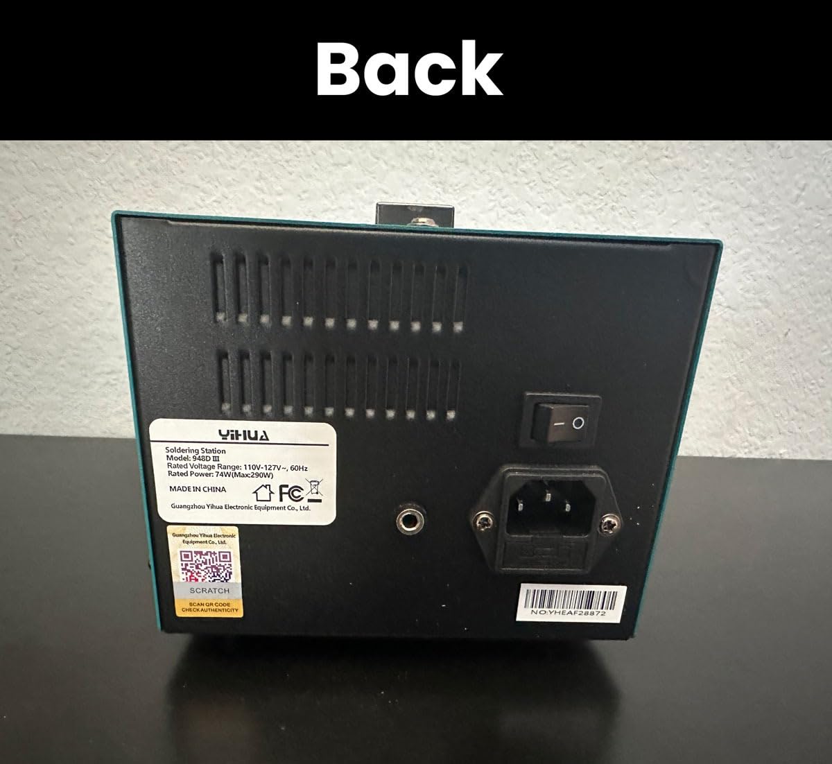 YIHUA 948D III Soldering Iron Desoldering Station Kit with Upgraded Desolder Tool, 110W EVO Solder Iron, Vacuum Pump, 3 Desoldering Nozzles, with Automatic Shutdown, Sleep Mode Functions. customer photo 1