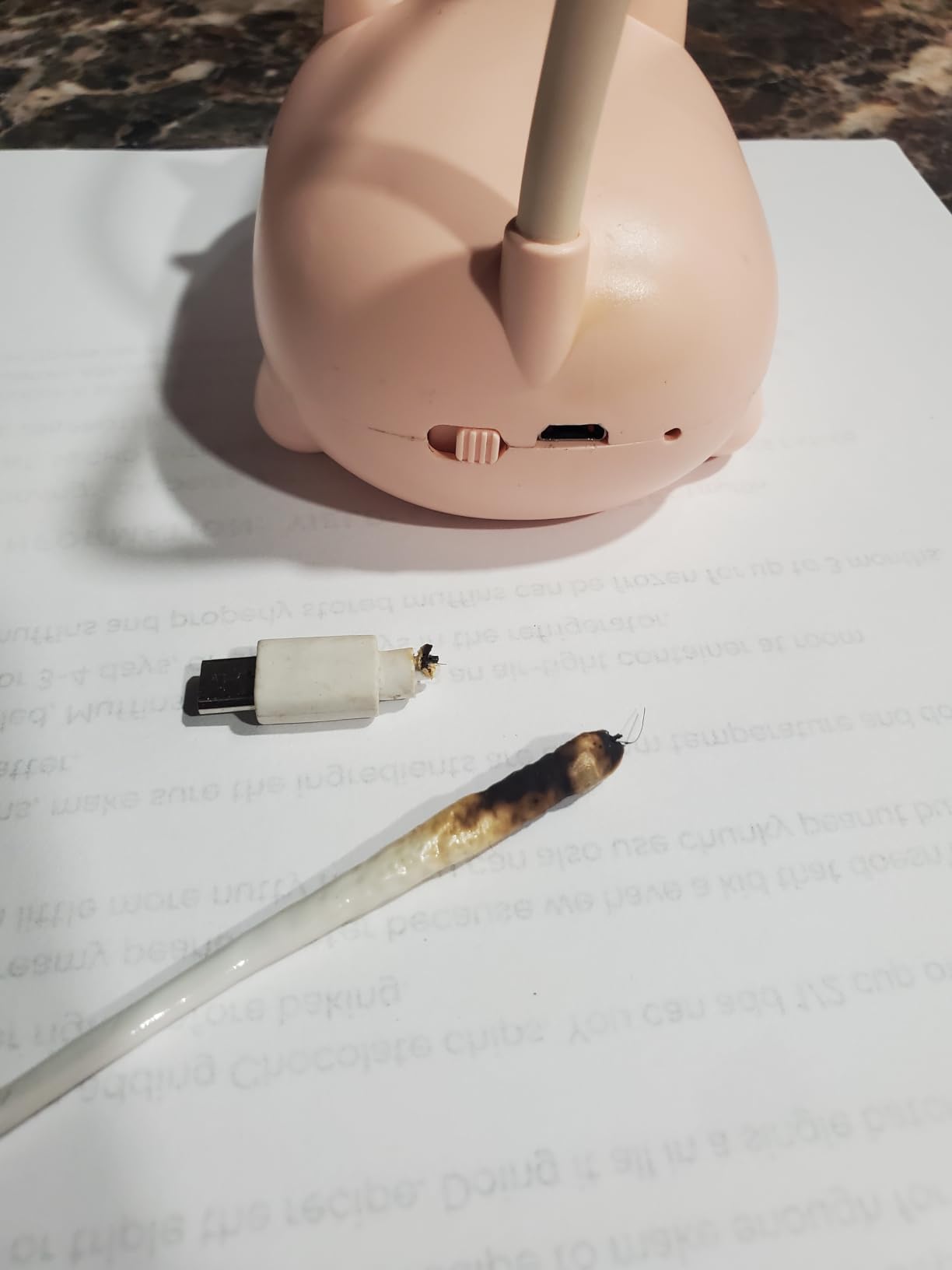 LED Kids Lamp, Mini Cat Table Lamp, Portable LED Night Light, Cute Desk Lamp, Foldable USB Rechargeable Reading Light Children's Bedroom (Pink) customer photo 2