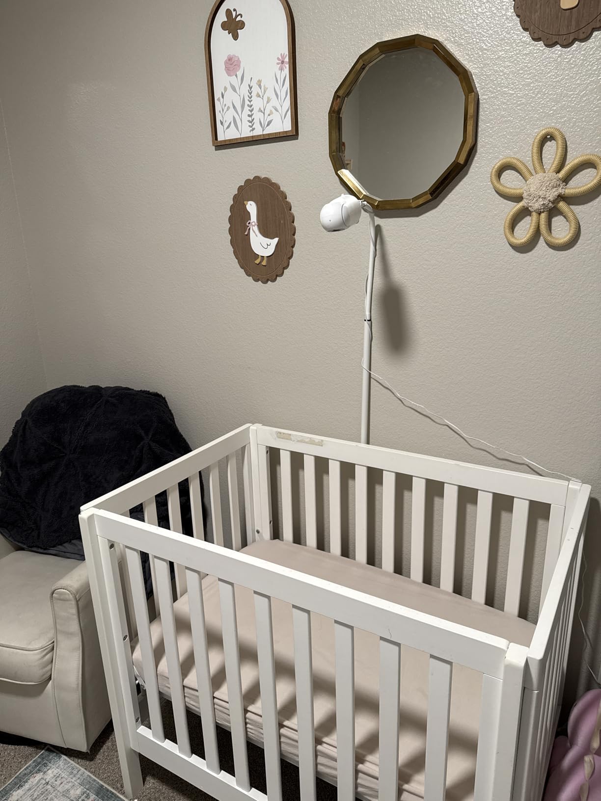AISVAN Adjustable Height Baby Monitor Floor Stand Holder for Hellobaby HB6560/HB6550 HB65/HB66/HB248 Baby Monitor and Also Compatible with The Nanit Pro Smart Monitor & Flex Stand customer photo 1