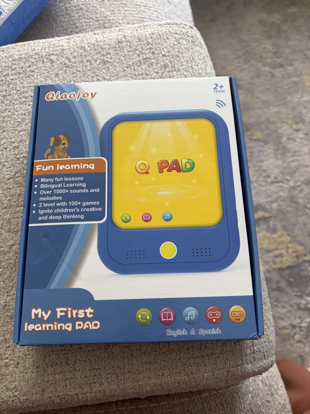 Qiaojoy Kids Learning Tablet Educational Learning Pad for Toddlers 2-5 customer photo 2