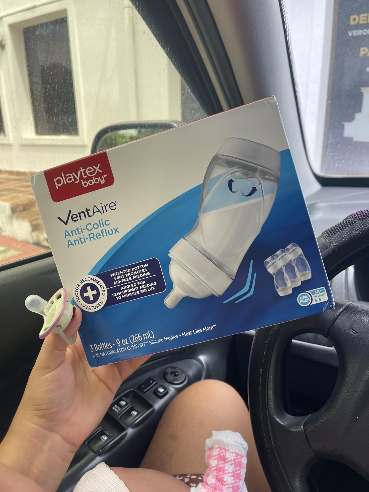 Playtex Baby VentAire Complete Tummy Comfort Baby Bottle, 9 Oz (3 Count), Anti-Colic & Anti-Reflux Bottles for Newborn and Breastfeeding Babies, Feeding Essentials customer photo 2