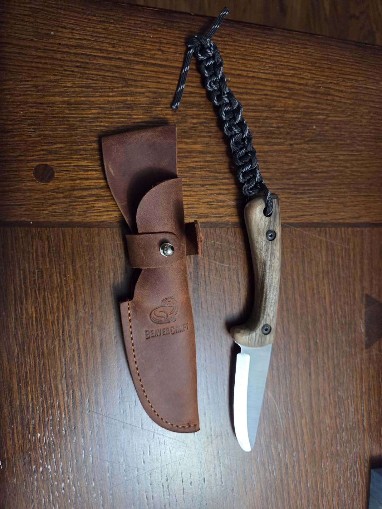 BeaverCraft Kids Boy Scout Knife - Whittling Knives for Kids - Safe Kid Knife with Rounded Tip & Sheath - First Bushcraft Knives for Boys 8-12 BSH Kid customer photo 1