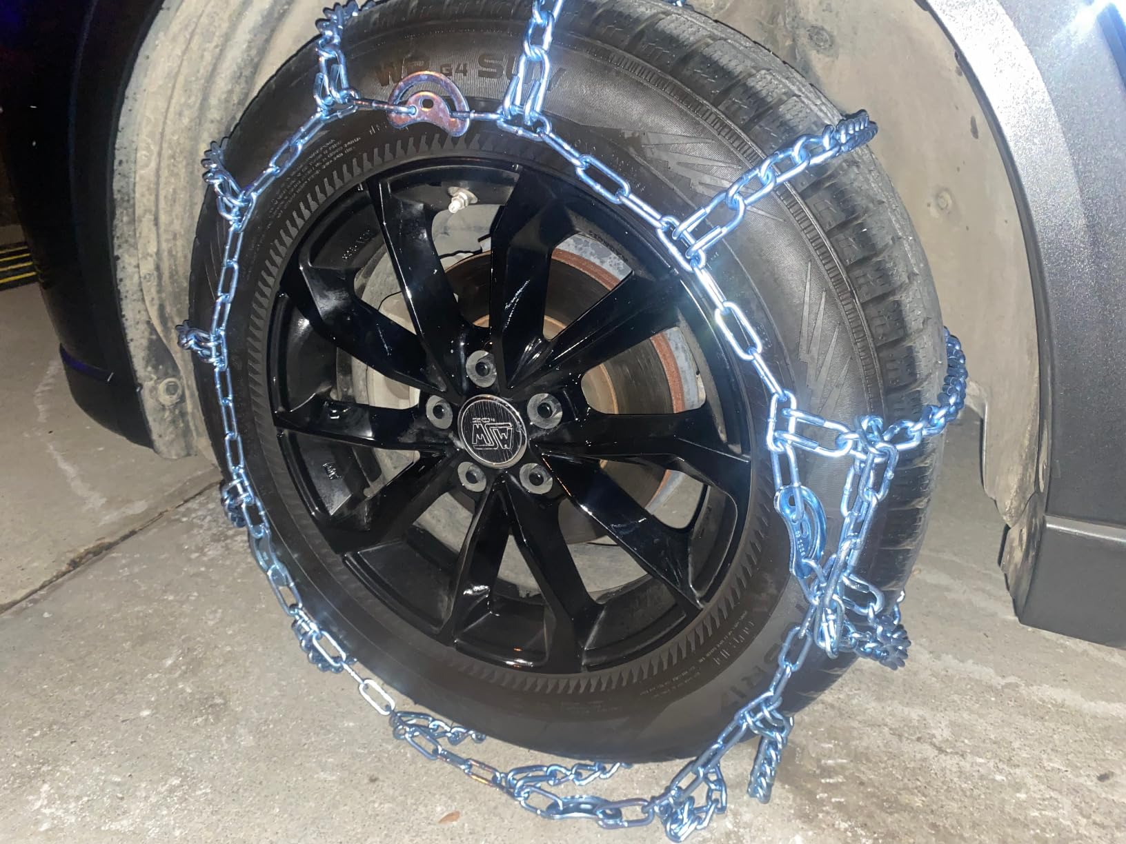 SCITOO QG2228CAM Snow Chains for Passenger Car,Pickup,Trucks,SUV - Set of 2 customer photo 2