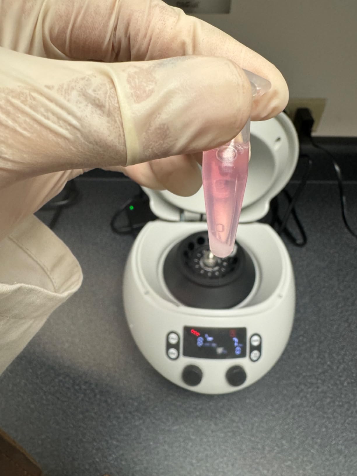 High Speed Micro Centrifuge - Benchtop Centrifuge 500 to 15000 RPM Speed with 15100xg RCF, Lab Benchtop Centrifuge Machine with 12-Tube Rotor for 0.2ml/0.5ml/1.5ml/2ml customer photo 2