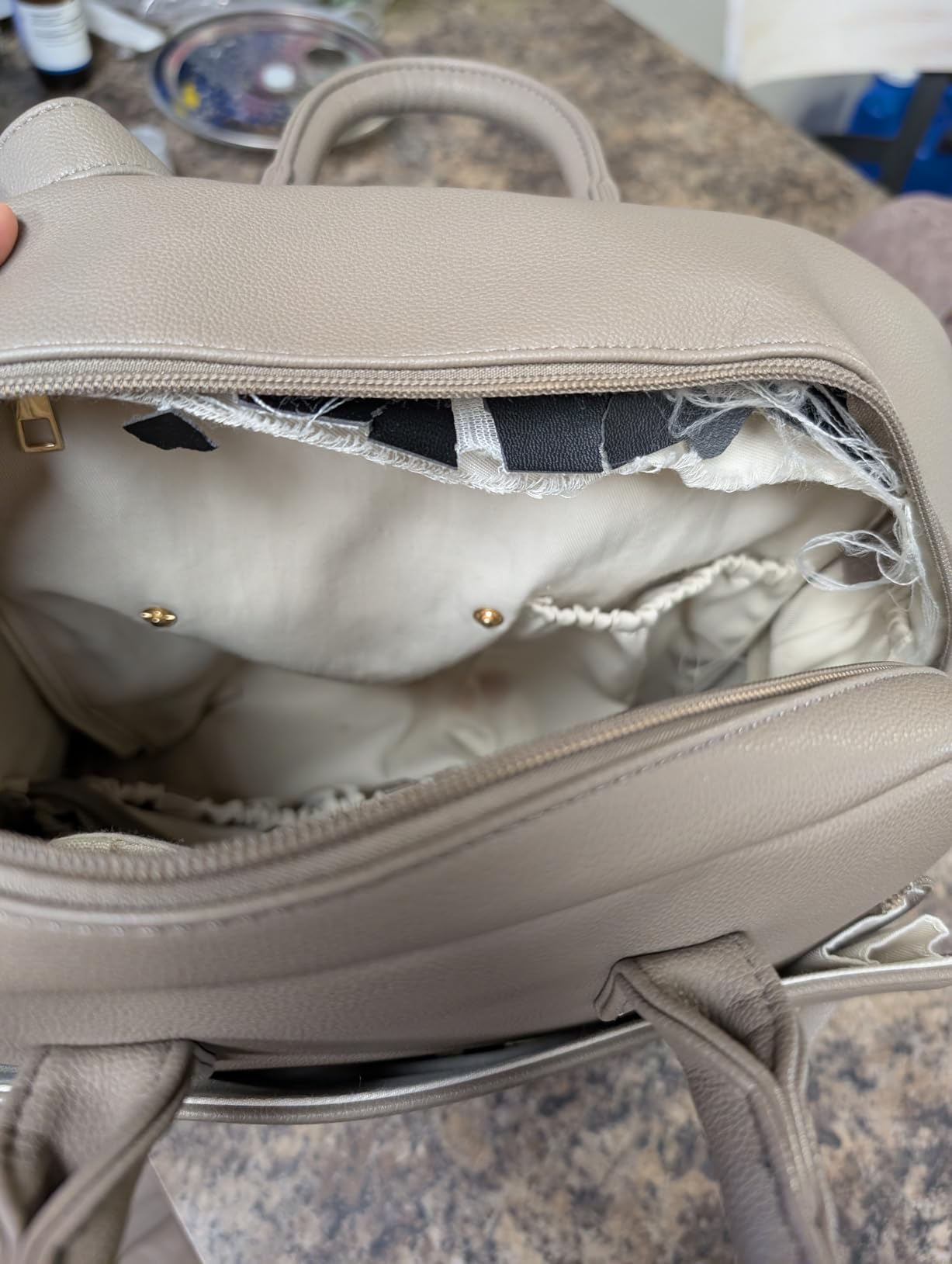 Ayla & Co Full-Size Diaper Bag Backpack, Accessories Included - Caffe customer photo 2