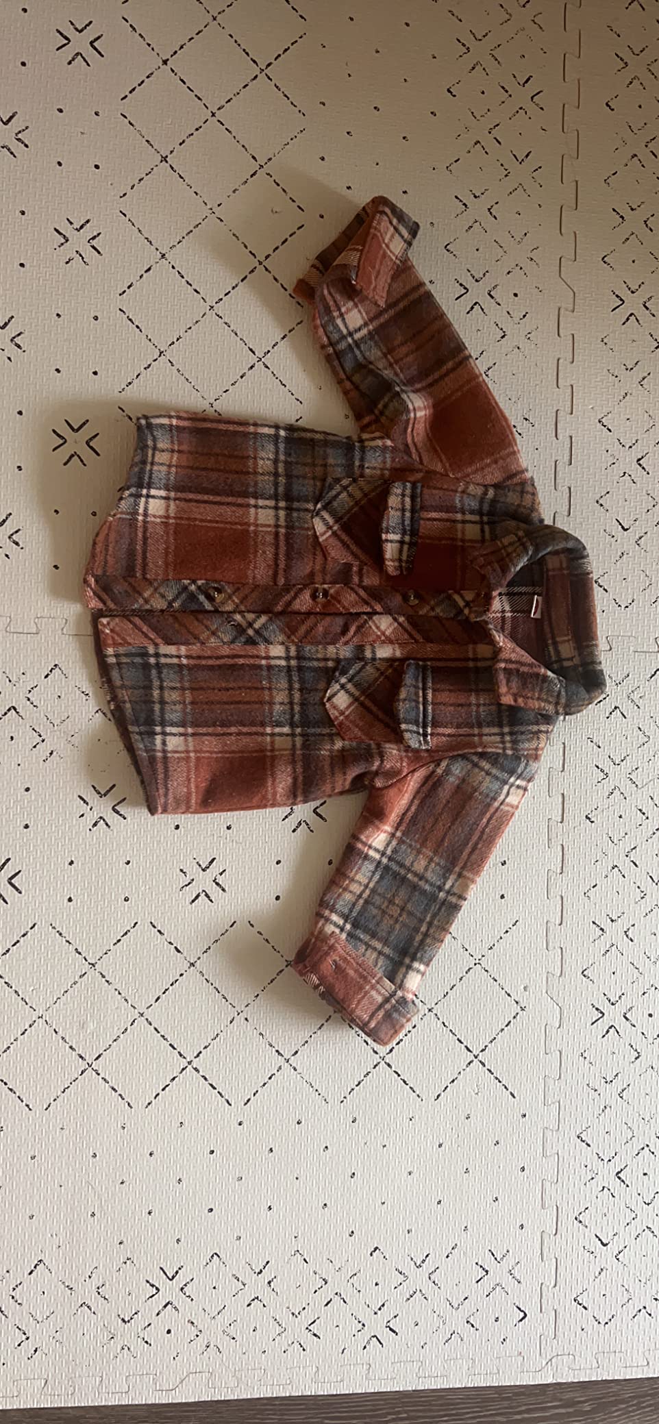 MERSARIPHY Baby Boy Flannel Shirt Toddler Plaid Shirt Baby Button Down Jacket Coat Infant Fall Outfits customer photo 1