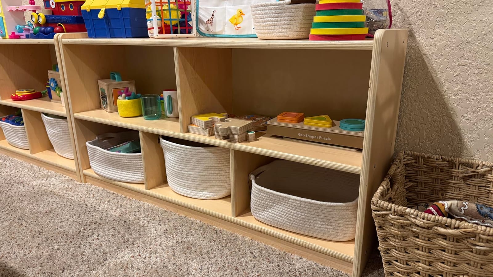 OOOK Montessori Shelf 5-Section Wood Storage Cabinet, Montessori Toy Shelf customer photo 1
