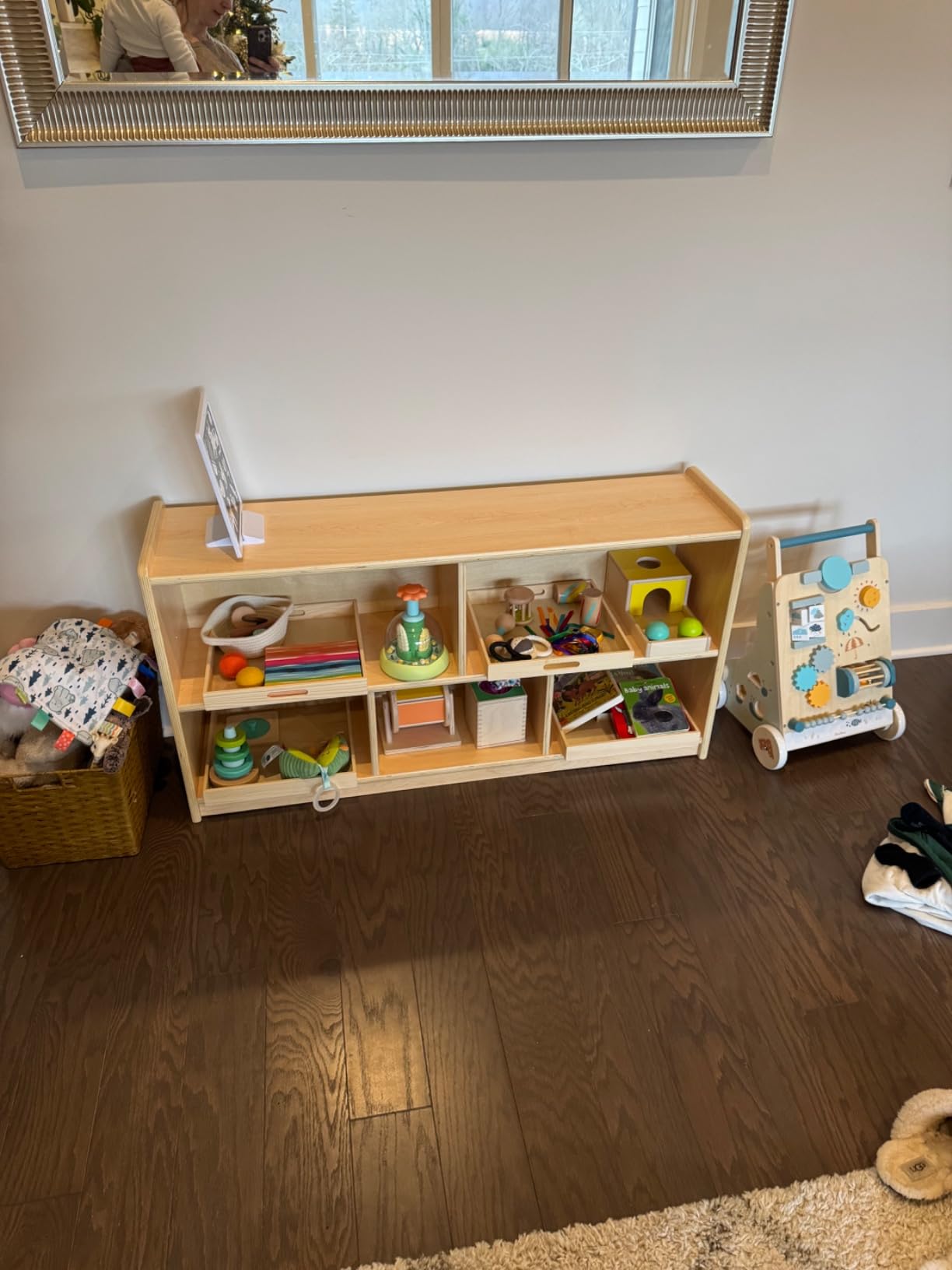 OOOK Montessori Shelf 5-Section Wood Storage Cabinet, Montessori Toy Shelf customer photo 2