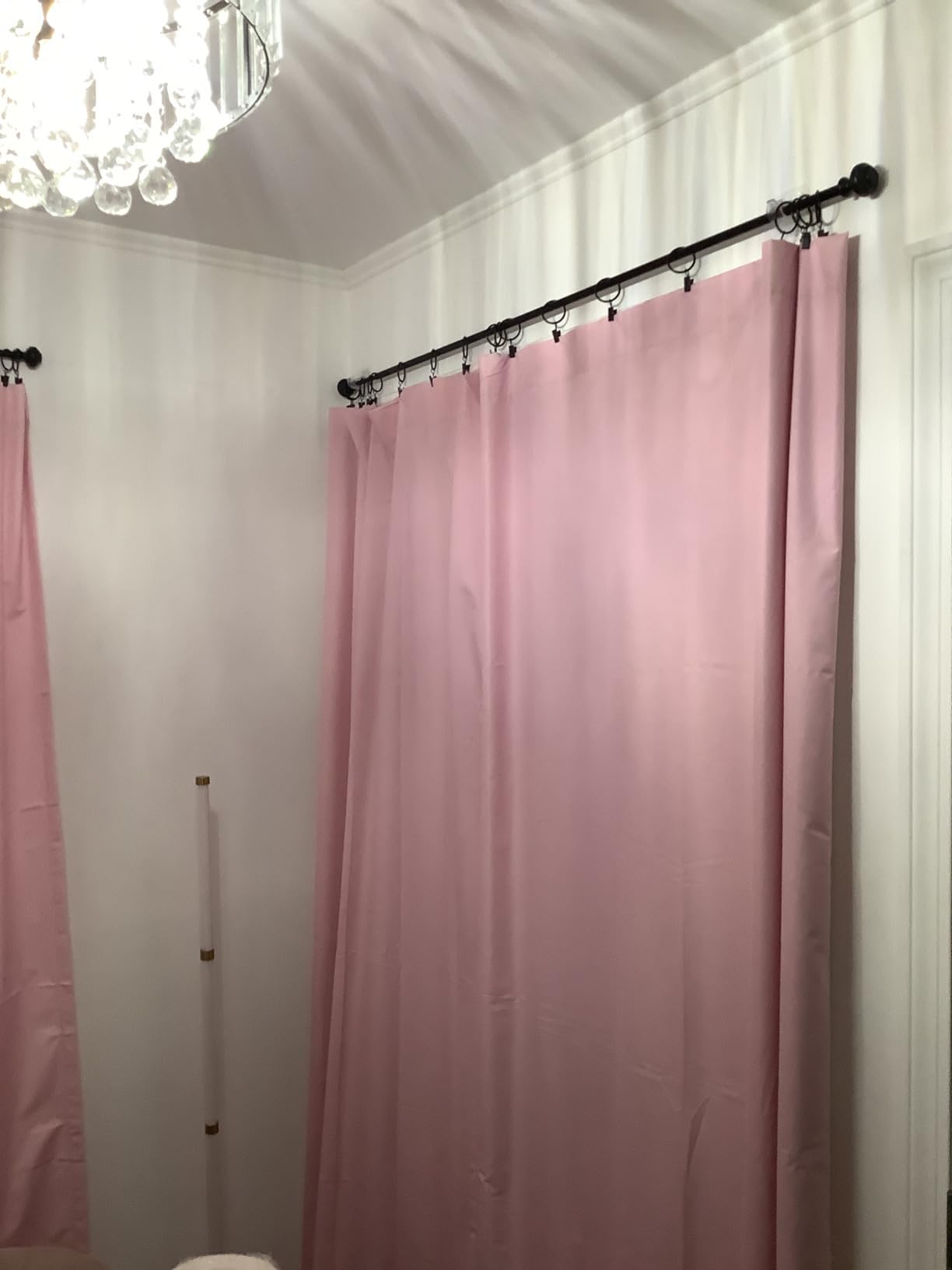 Eclipse Kids Bow Tie‑Up Blackout Curtain, 40x84, Pink customer photo 1