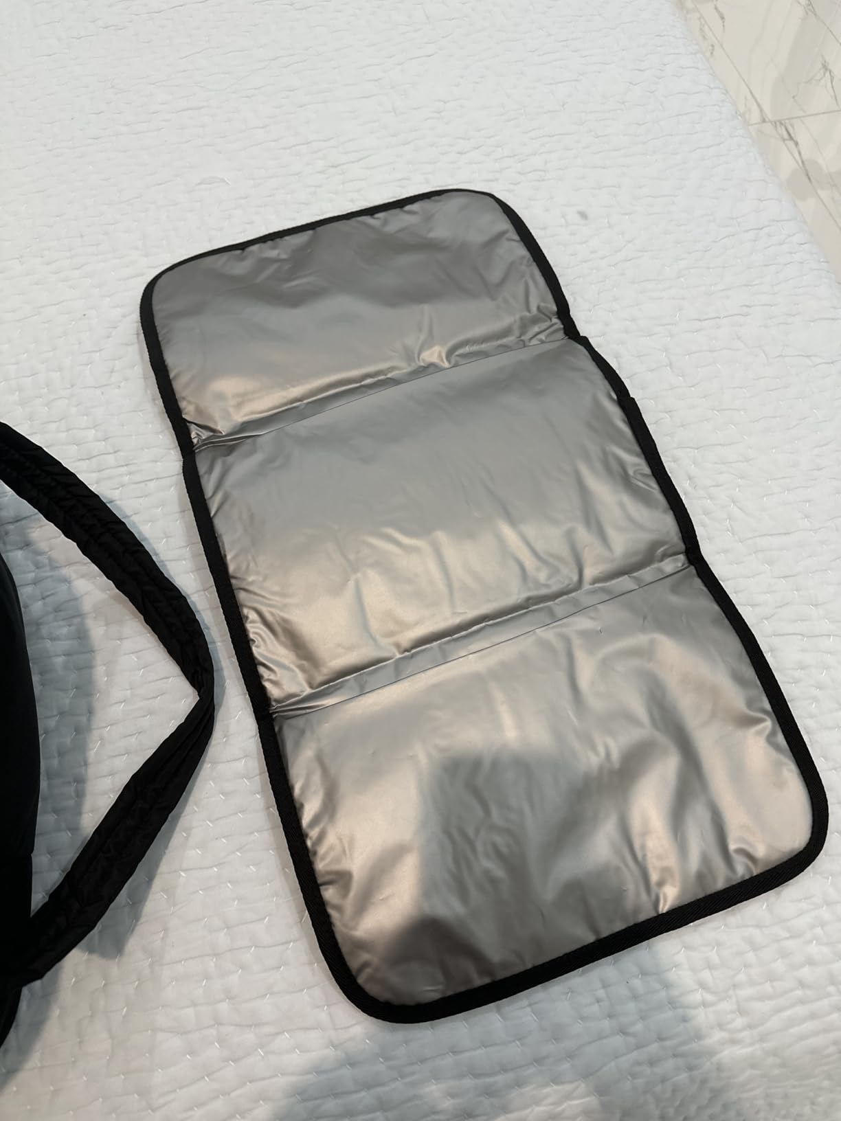 mommore Diaper Bag Tote with Stroller Organizer, Puffy Travel Baby Tote customer photo 2
