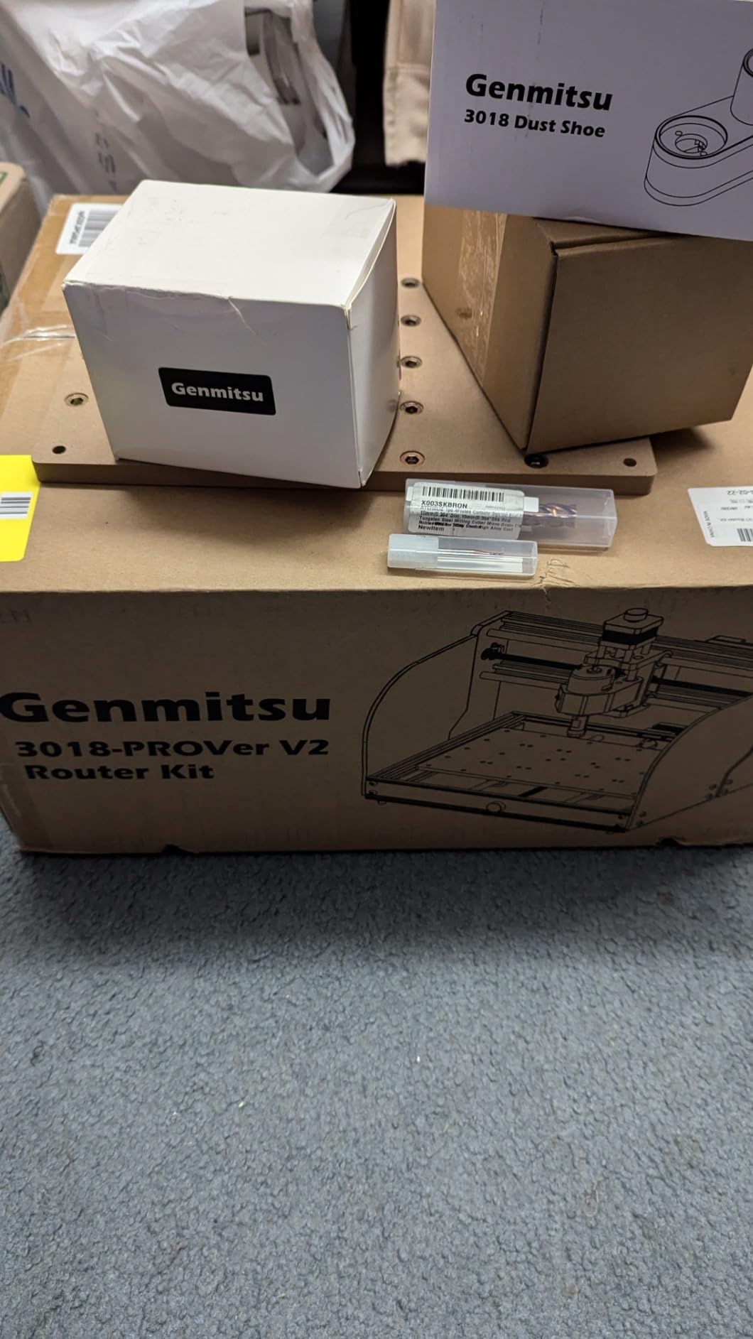 Genmitsu 3018-PROVer V2 CNC Milling Machine for Beginners | Desktop CNC with Limit Switches, Emergency Stop & Upgraded Z Axis Aluminum Spoilboard, 11.2'' x 7.1'' x 1.6'' Working Area customer photo 1