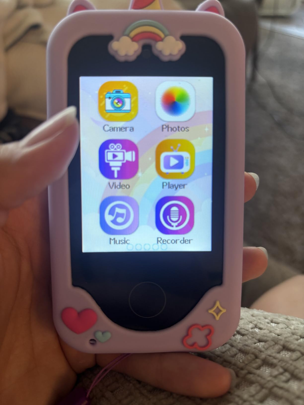 Kids Smart Phone for Girls, Christmas Birthday Gifts for Girls Age 3-10 customer photo 2
