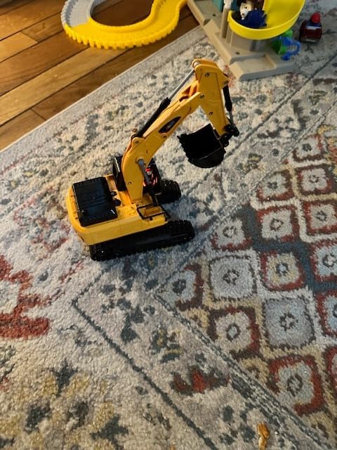 JOYIN Remote Control Excavator Toys for Boys, 2.4Ghz RC Play Excavator with Light, Construction Toys for Boys Birthday Gift 4-7 8-12 Year Old Kids customer photo 1