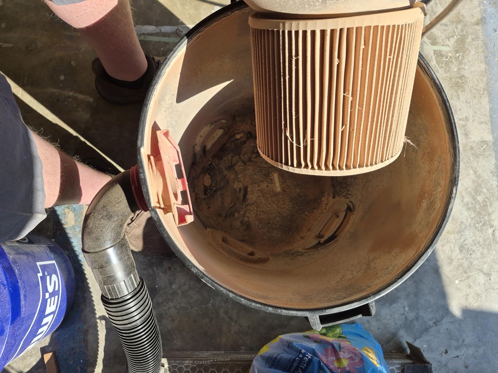 Dustopper PRO Dust Collector - 99.9% Efficiency Cyclone Dust Separator | Low-Profile Dust Collection System with 90 Degree Elbows & Hose Shop Vac Attachments, Wet/Dry Shop Vacuums 5HP+, Made in USA customer photo 1