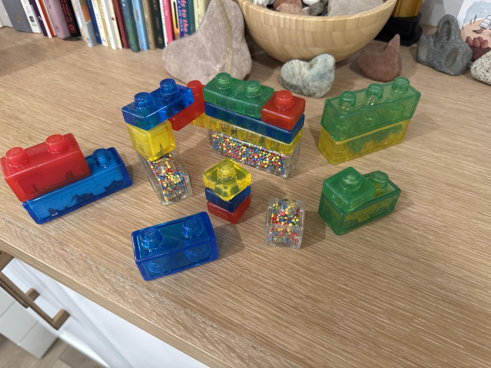 Jelly Blox Creative Kit | Includes 20 Blocks | Toddler & Preschool | Building Blocks Kids Can Squeeze, Stretch, Squish | MESH ACCREDITED | Safety Tested & Ouch-Free | Sensory Play Toy Ages 2+ customer photo 2