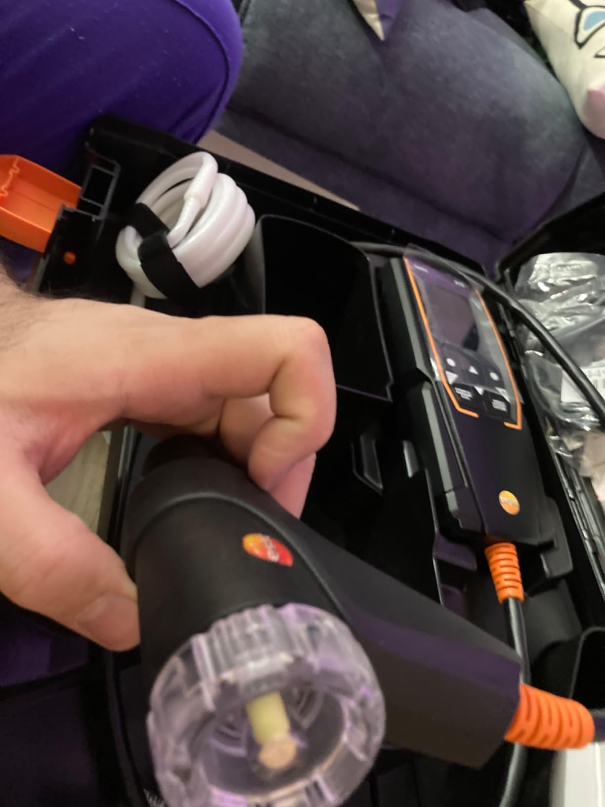 testo 310 II Combustion Analyzer HVAC - Combustion Leak Tester for Temperature, Flue Gas & Pressure - Natural Gas Leak Detector with Smart App and Probe customer photo 2