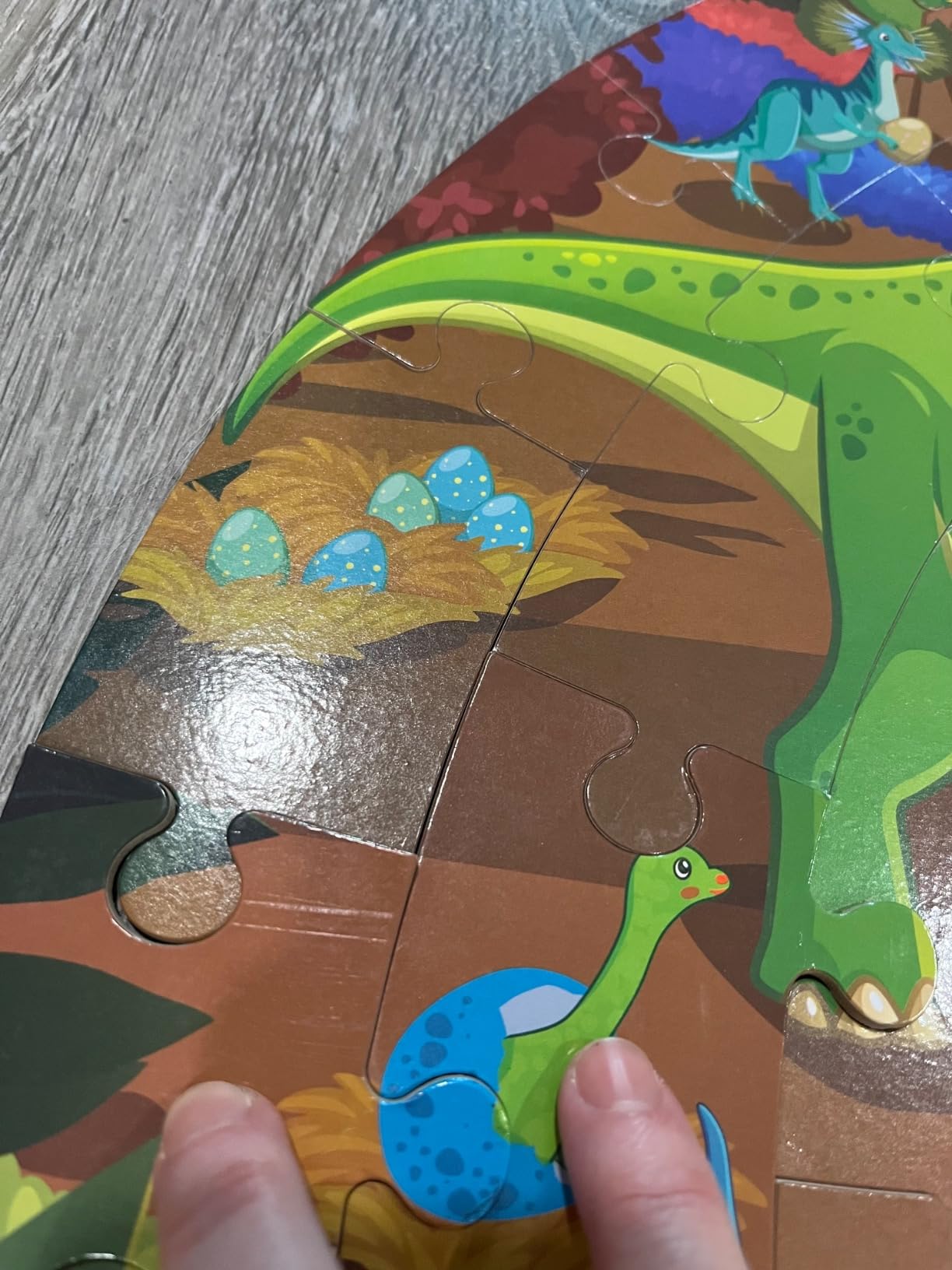 SYNARRY Dinosaur Floor Puzzles for Kids Ages 4-6, Large 70-Piece | Jigsaw Puzzle for Kids Ages 4-8, Dinosaur Toys for Kids 3-5, STEM Learning, Screen-Free Play, Dinosaur Puzzles Birthday Gifts customer photo 1