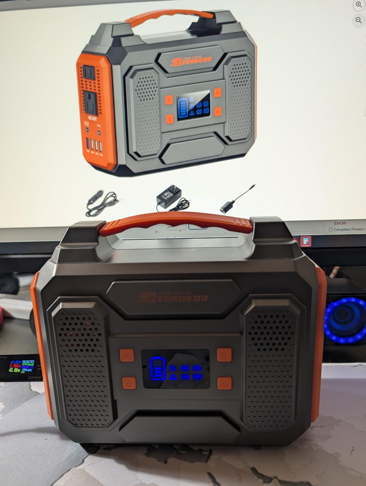 Portable Power Station 300W,110V Solar Generator 280Wh(without Solar Panel) customer photo 2