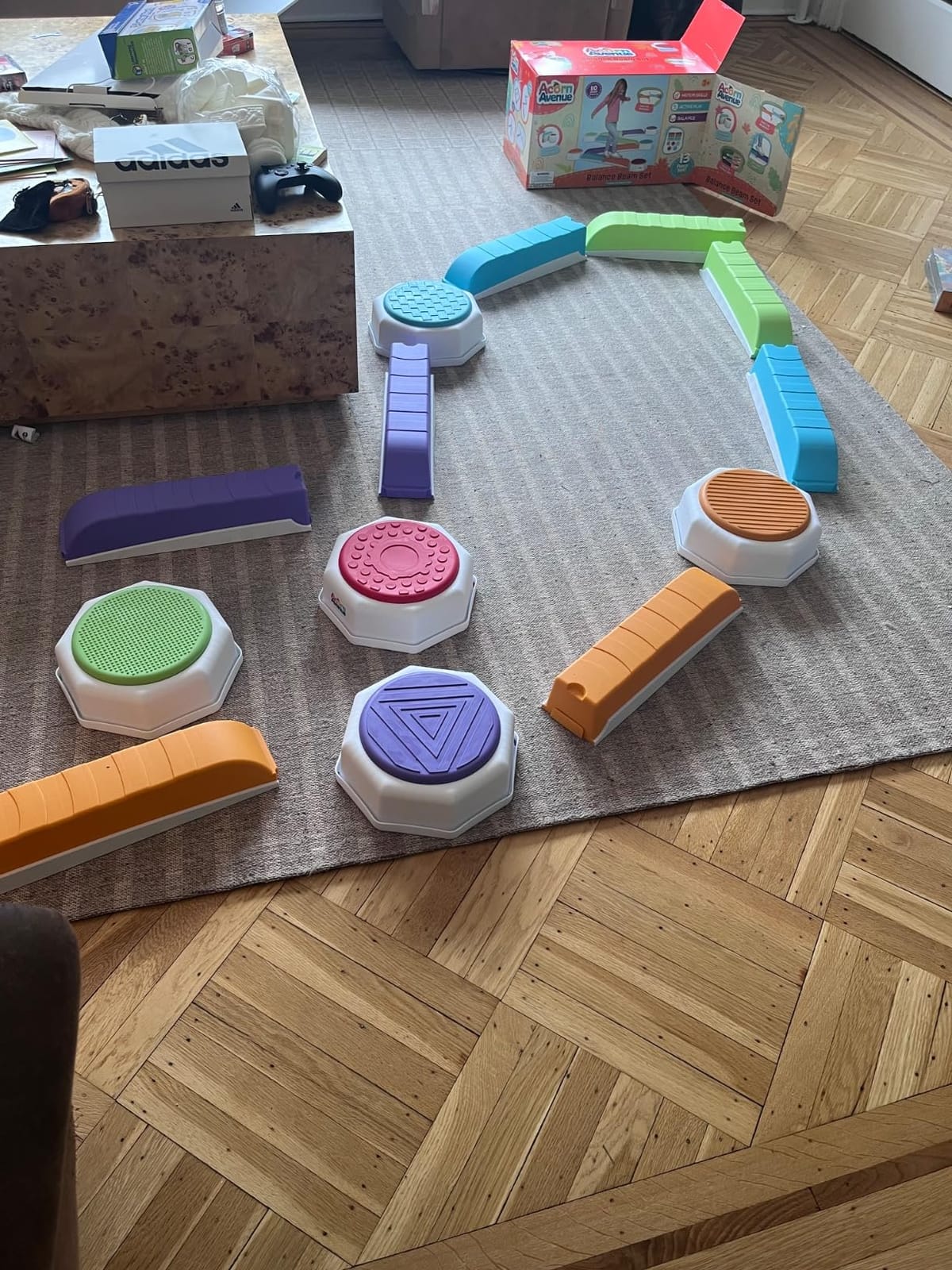 Acorn Avenue Balance Beam & Stepping Stones 13 Pc - Sensory - Toddler customer photo 2