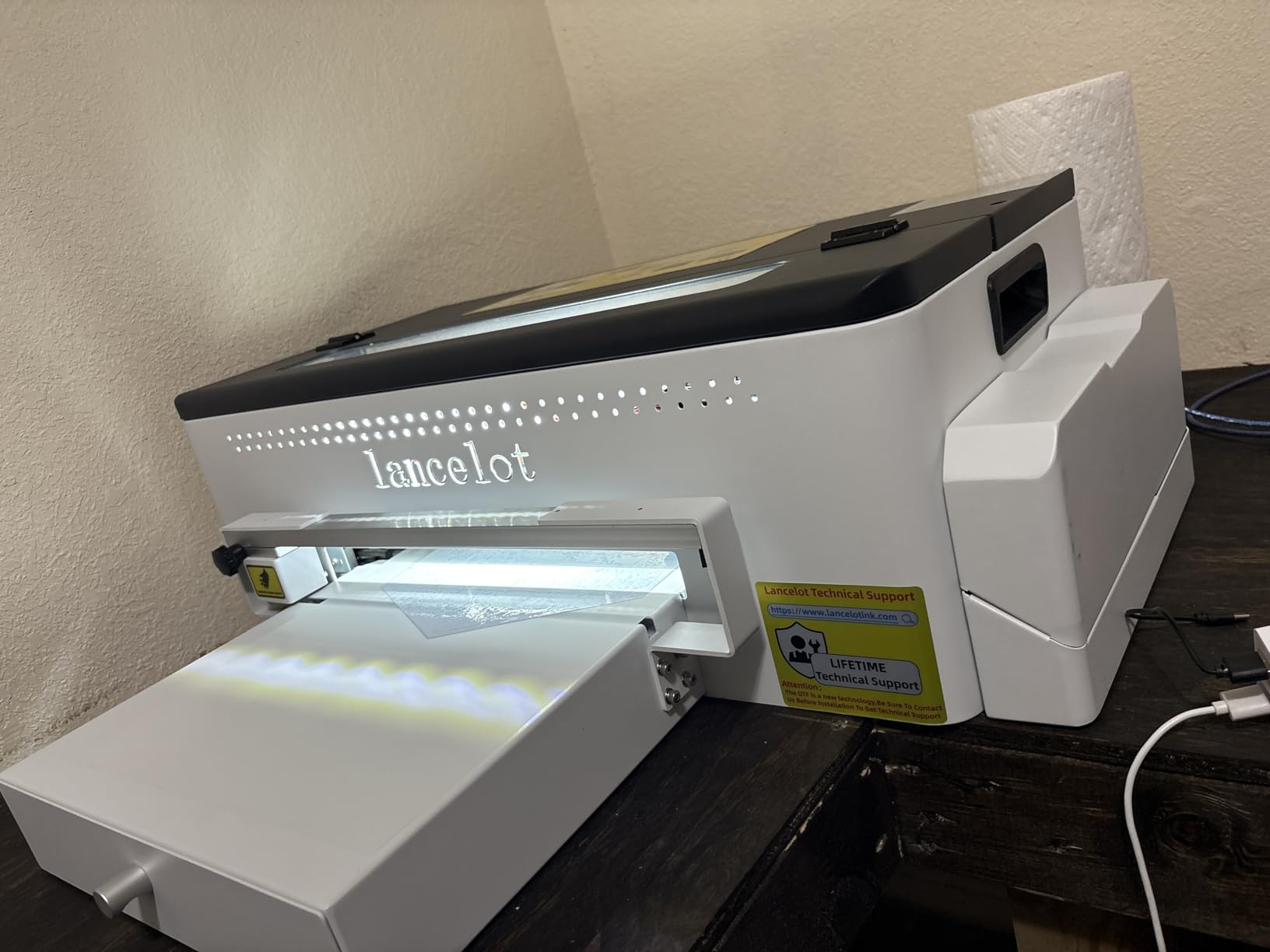 Lancelot A3 L1800 DTF Printer with Oven Roll Feeder, White Ink Circulation | DTF Transfer Printing Machine with Laptop bundle customer photo 2