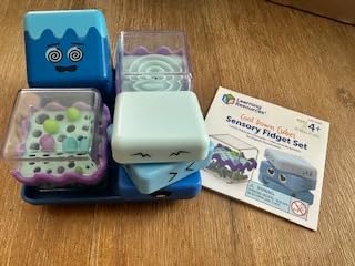 Learning Resources Cool Down Cubes Sensory Fidget Toys - Quiet Fidgets for Kids, Toddlers, and Adults - Calming Corner Items for Classroom or Home, Small Tactile Tools for Play, Focus, and Travel customer photo 1