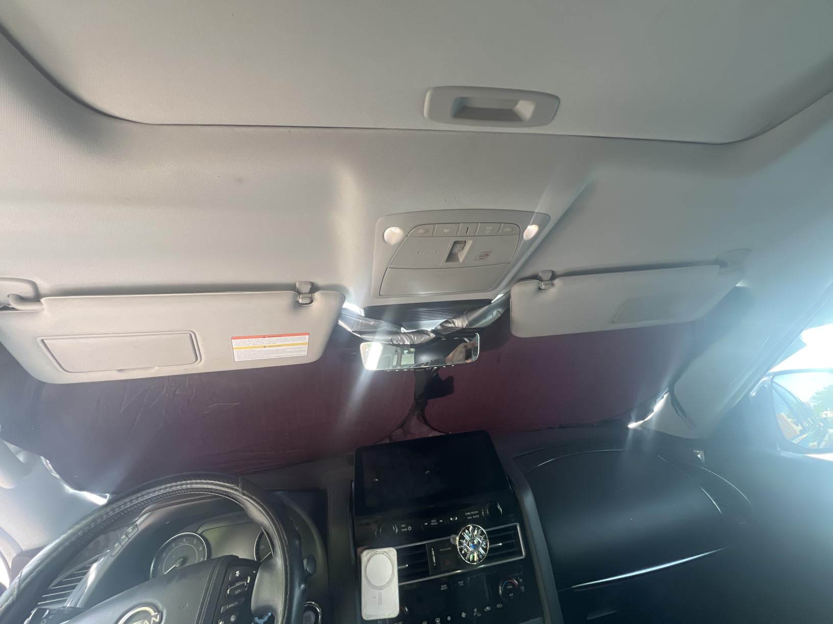 Autovir Windshield Sun Shade, Foldable Car Window Shades, 280T Visor Shade customer photo 2