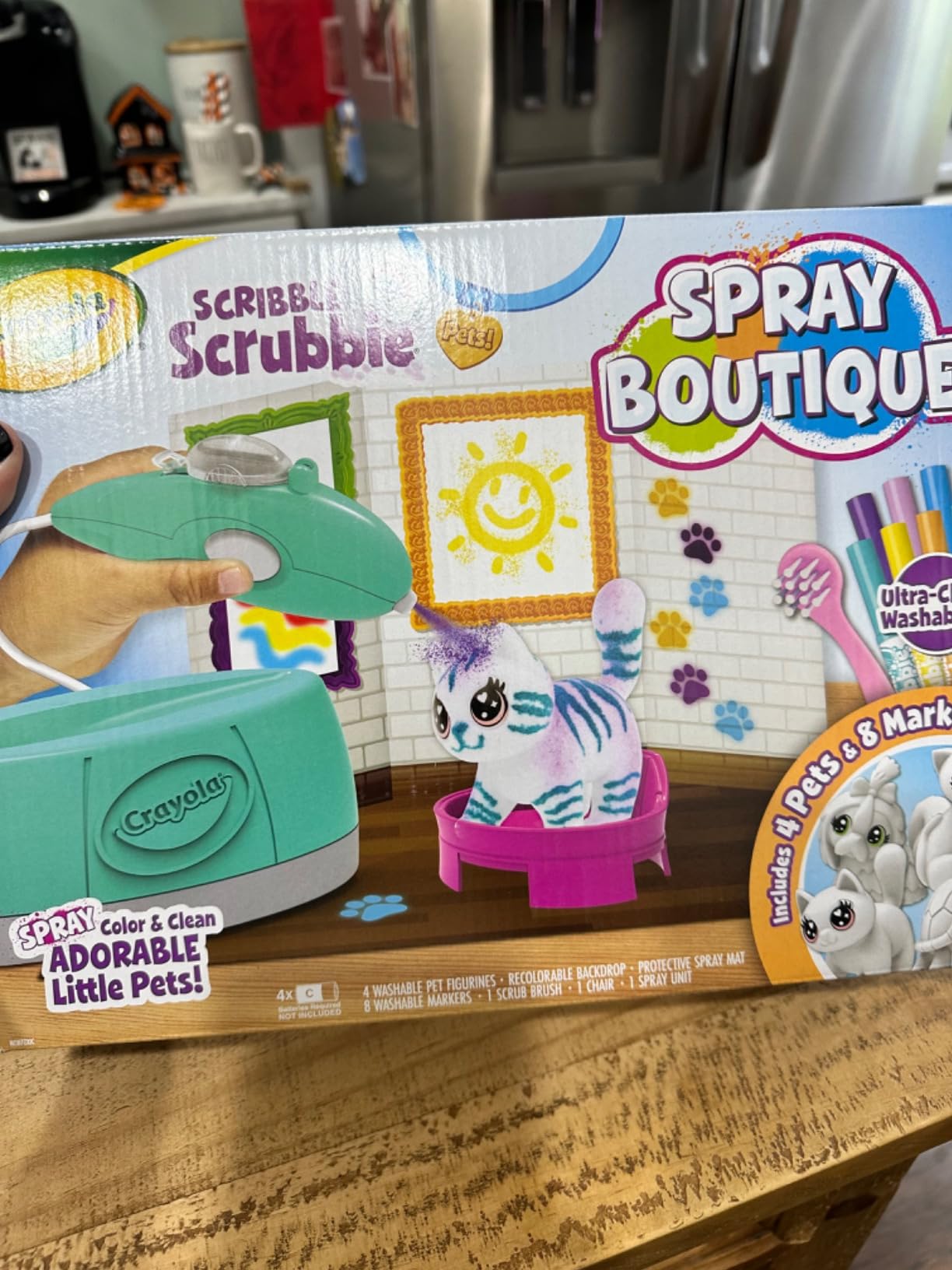 Crayola Scribble Scrubbie Pets Spray Boutique, Airbrush Art Set for Kids, DIY Crafts for Toddlers, Kids Toys, Gifts for Girls & Boys, Ages 3+ customer photo 1