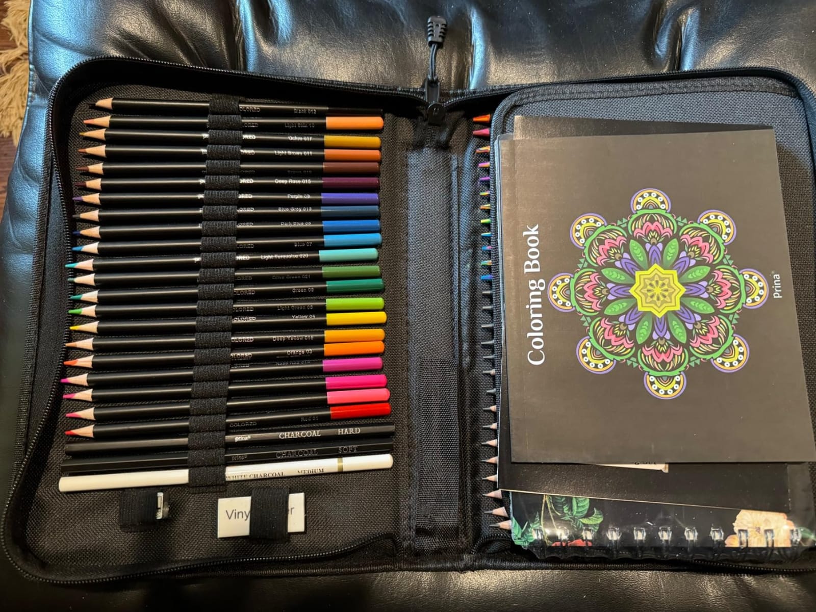 PRINA 81 Drawing Set Sketching Kit, Pro Sketch Pencils Art Supplies with Rainbow, Colored, Graphite, Watercolor, Metallic, Charcoal Pencil, Sketchbook, Coloring Book, Gift Case for Artists Adults Kids customer photo 1