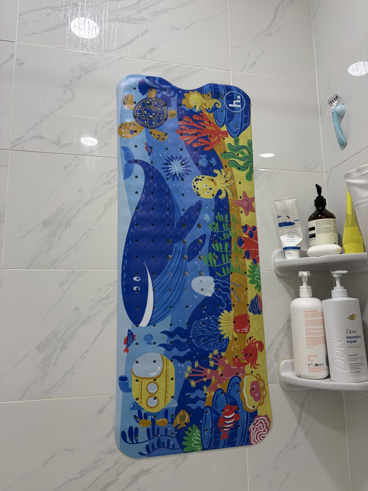 homerella Bathtub Mat Non Slip Kids 40x16 Baby Bath Mat Non Slip Anti Mold customer photo 1