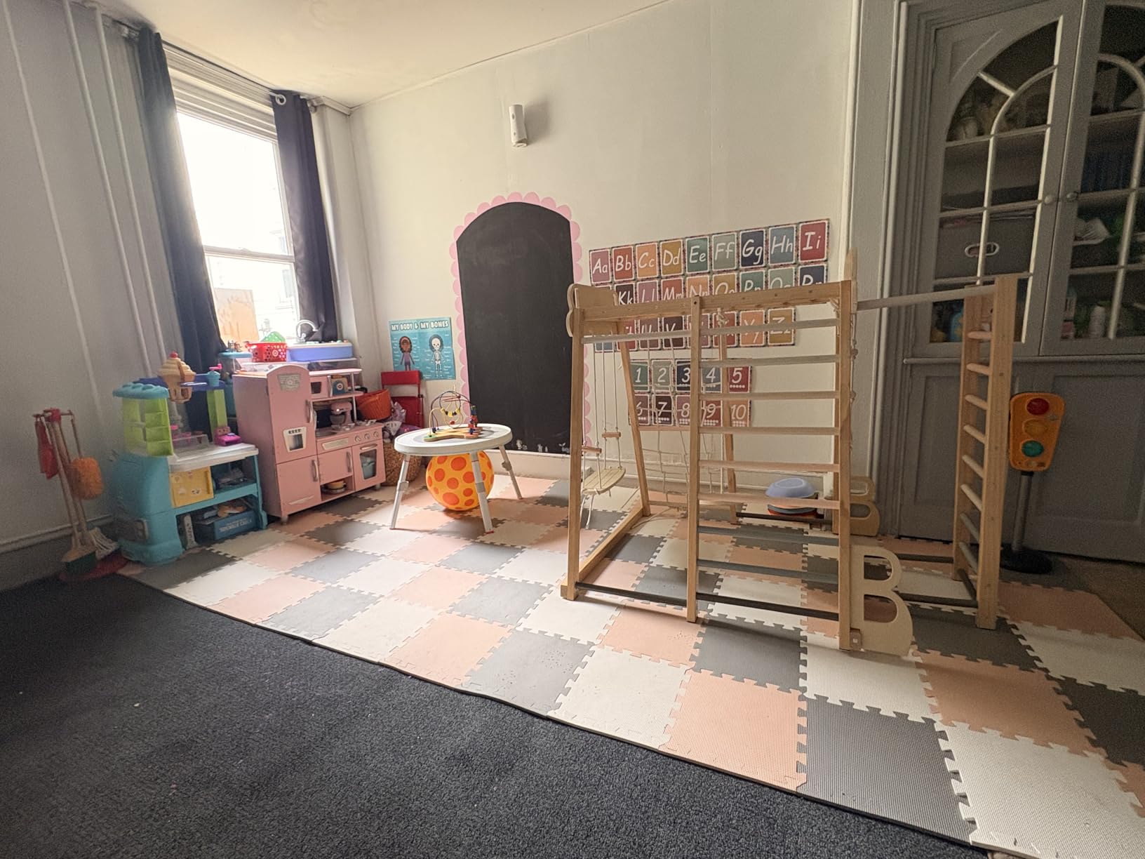 BalanceFrom Foam Floor Tiles for Kids - Non-Toxic Comfortable Baby Play Mat and Interlocking Foam Tiles for Crawling & Development, Soft Play Mat for Babies, 36 Tiles Cover 36 SQ SF customer photo 1