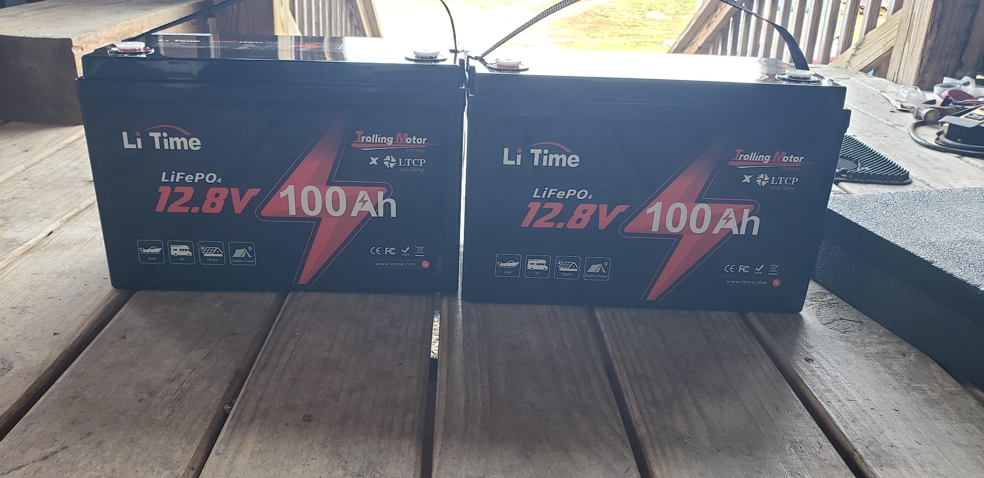 Litime 12V 100Ah Trolling Motor LiFePO4 Battery for Marine, Boat, RV, Yacht customer photo 2