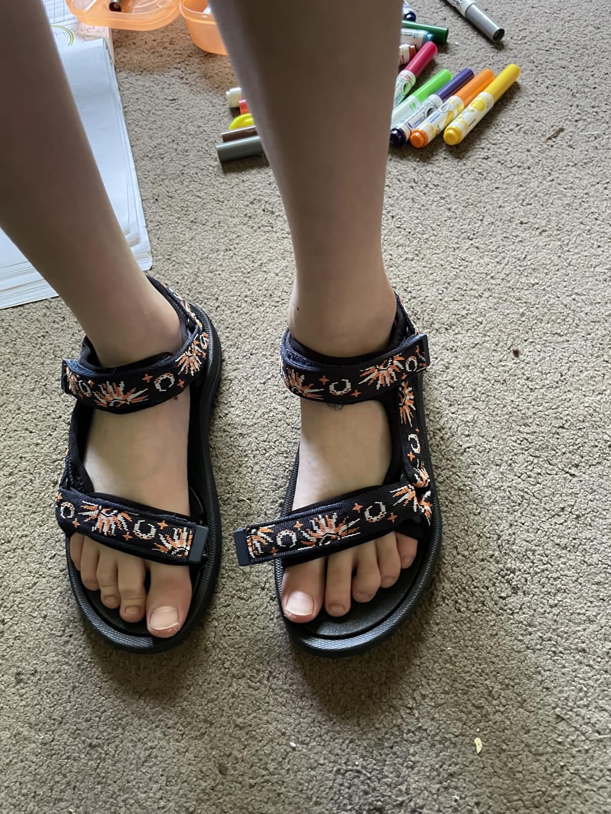vibdiv Boys Girls Sandals Open-Toe Summer Outdoor Unisex Child Sport Sandals Athletic Lightweight(Toddler/Little Kid/Big Kid) customer photo 1