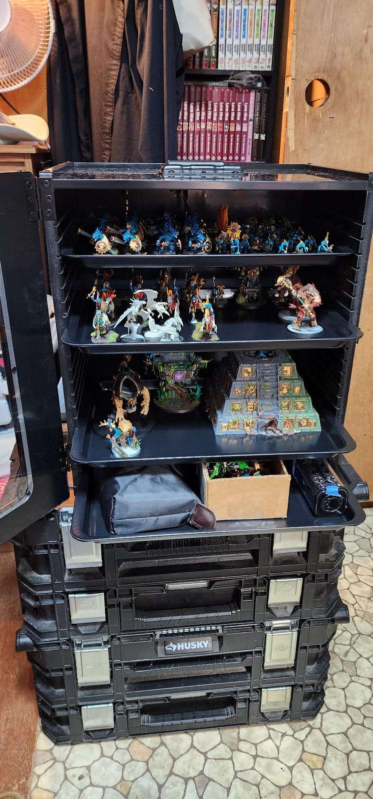 Miniature Storage Case, Minatures Transport Case, Stackable Miniature Carrying Case, Easy Transportation And Storage For Warhammer 40k (Large Size) customer photo 2