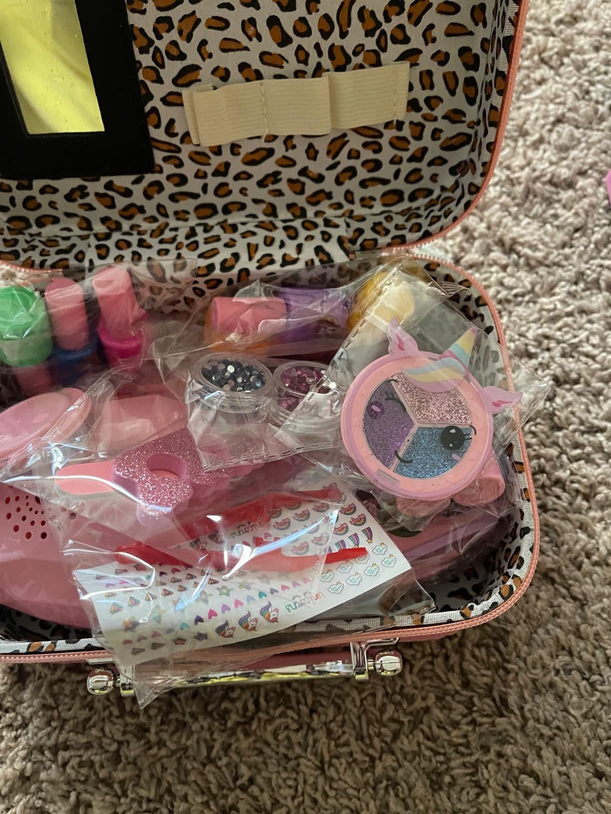 2 in 1 Kids Makeup Kit for Girls, Nail Art Set with Dryer customer photo 1
