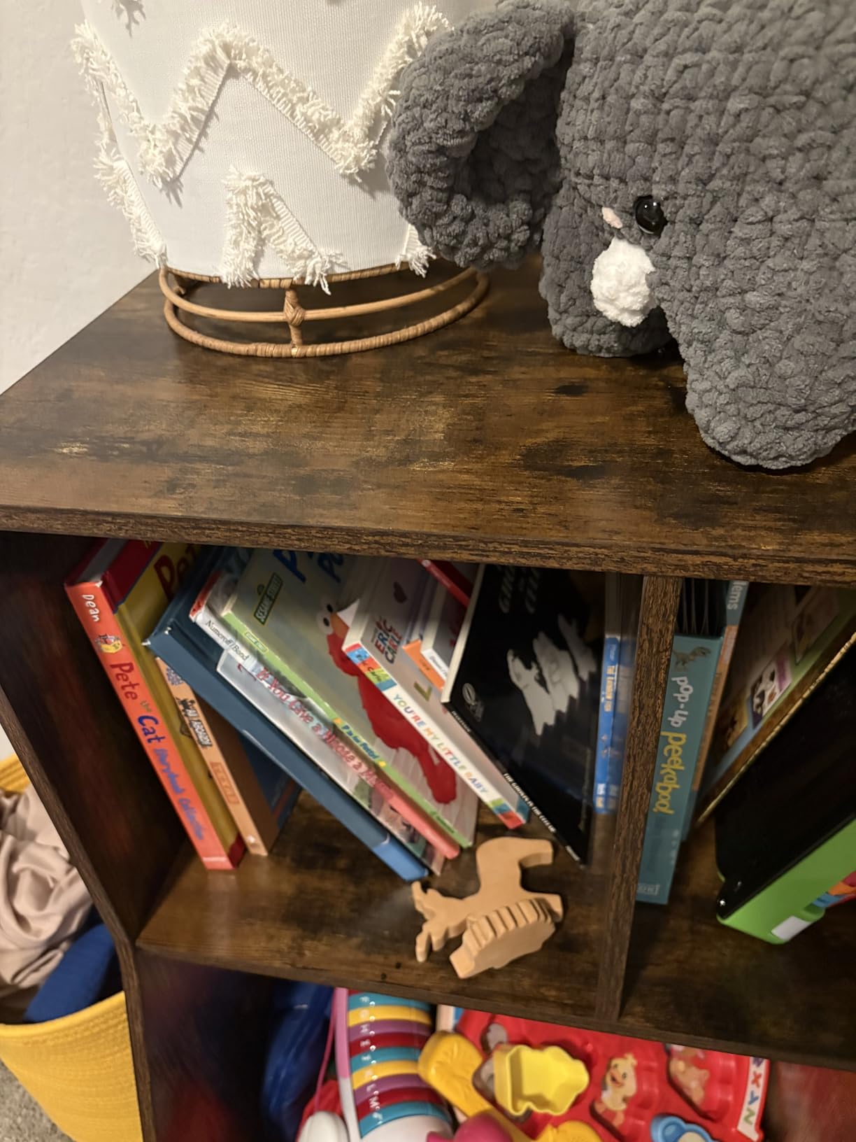 HOOBRO Kids Bookshelf, Bookcase Footboard, 31.5