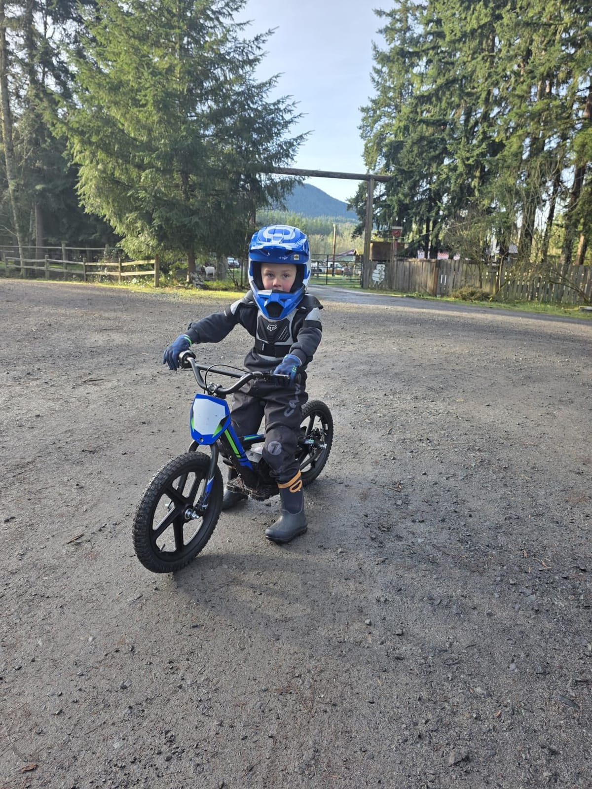 Lightweight Electric Dirt Bike for Kids, 170/340W Electric Motorcycle Up to 10/12MPH, 24V Detachable Battery, Hand-Operated Dual Brakes Electric Balance Bike for Ages 3-6/5-12 customer photo 2