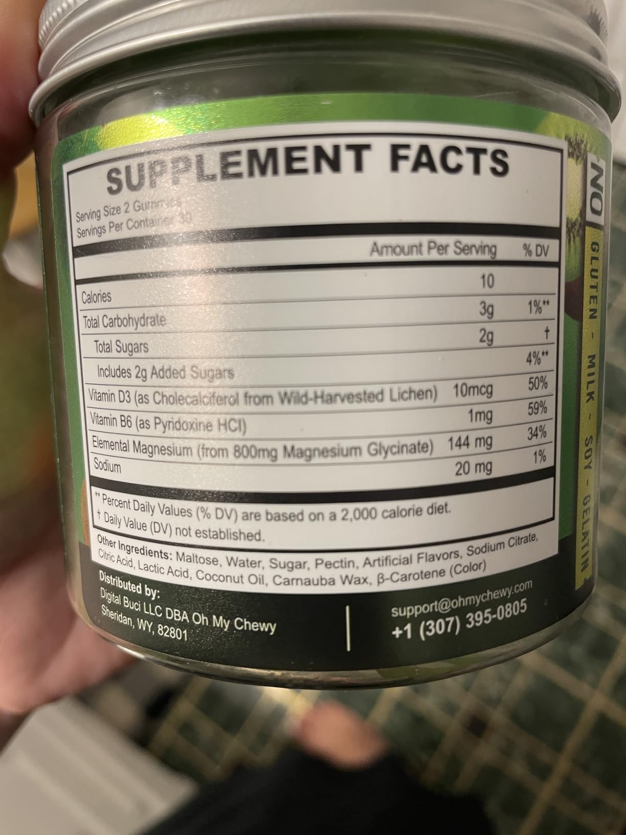 Magnesium Glycinate Gummies Supplement - Support for Sleep, Calm, Relax customer photo 1