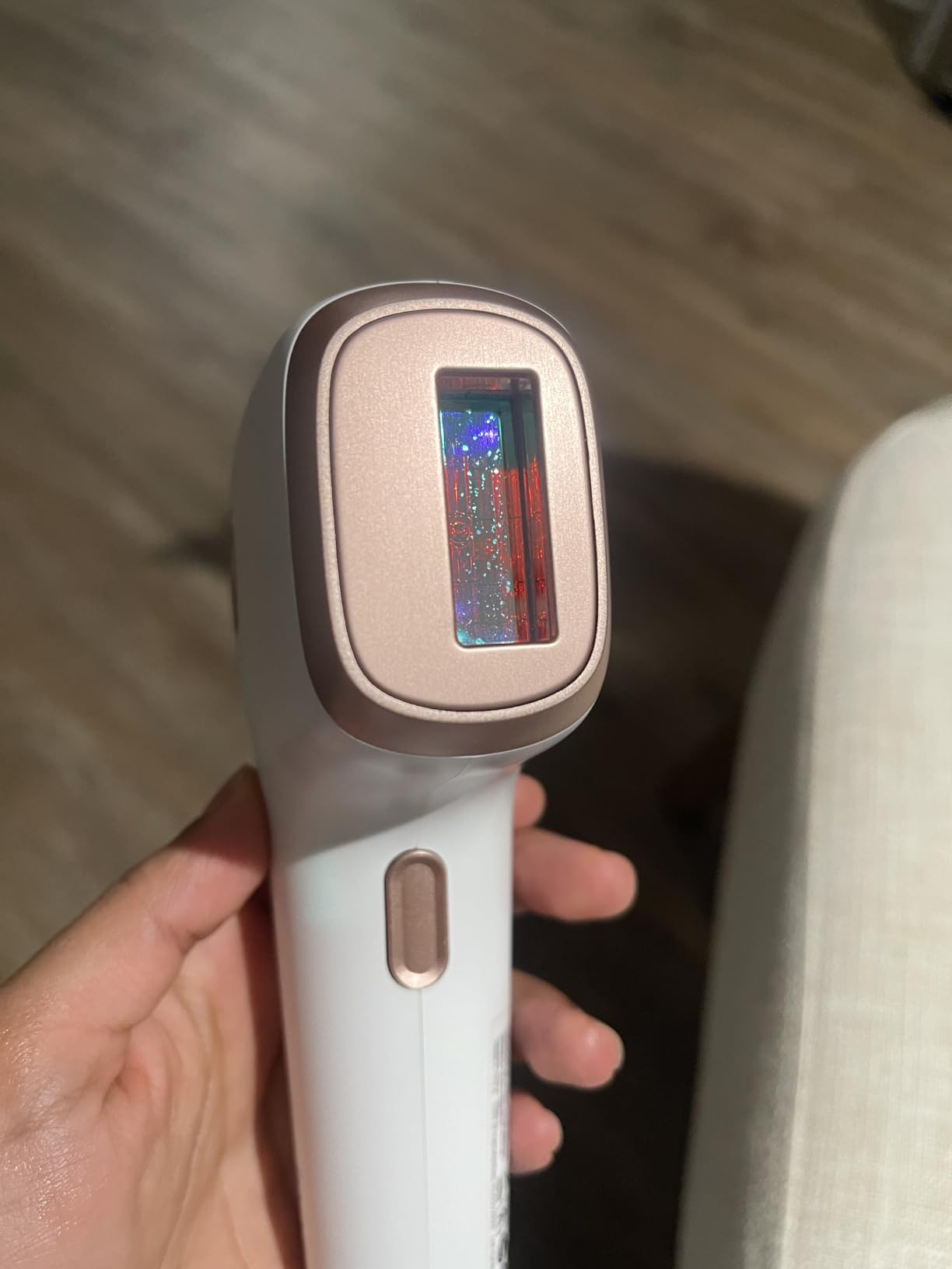 INNZA IPL Hair Removal with Ice Cooling Care Function for Women | Long-Lasting Results,999,999 Flashes Painless Hair Removal, for Armpits Legs Arms Bikini Line,Corded,White customer photo 2