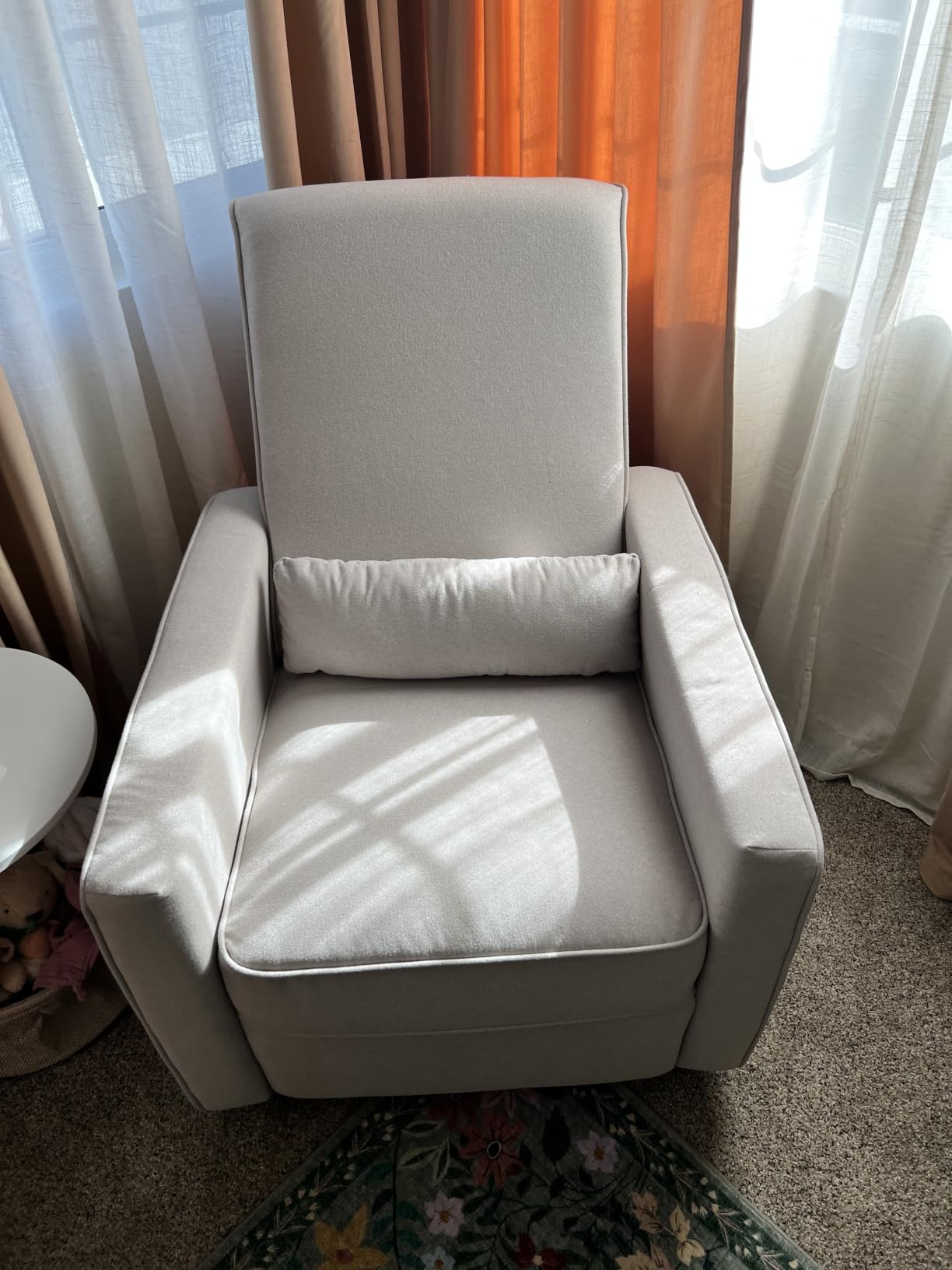 Davinci Piper Upholstered Recliner and Swivel Glider in Pine Green, Greenguard Gold & CertiPUR-US Certified customer photo 1