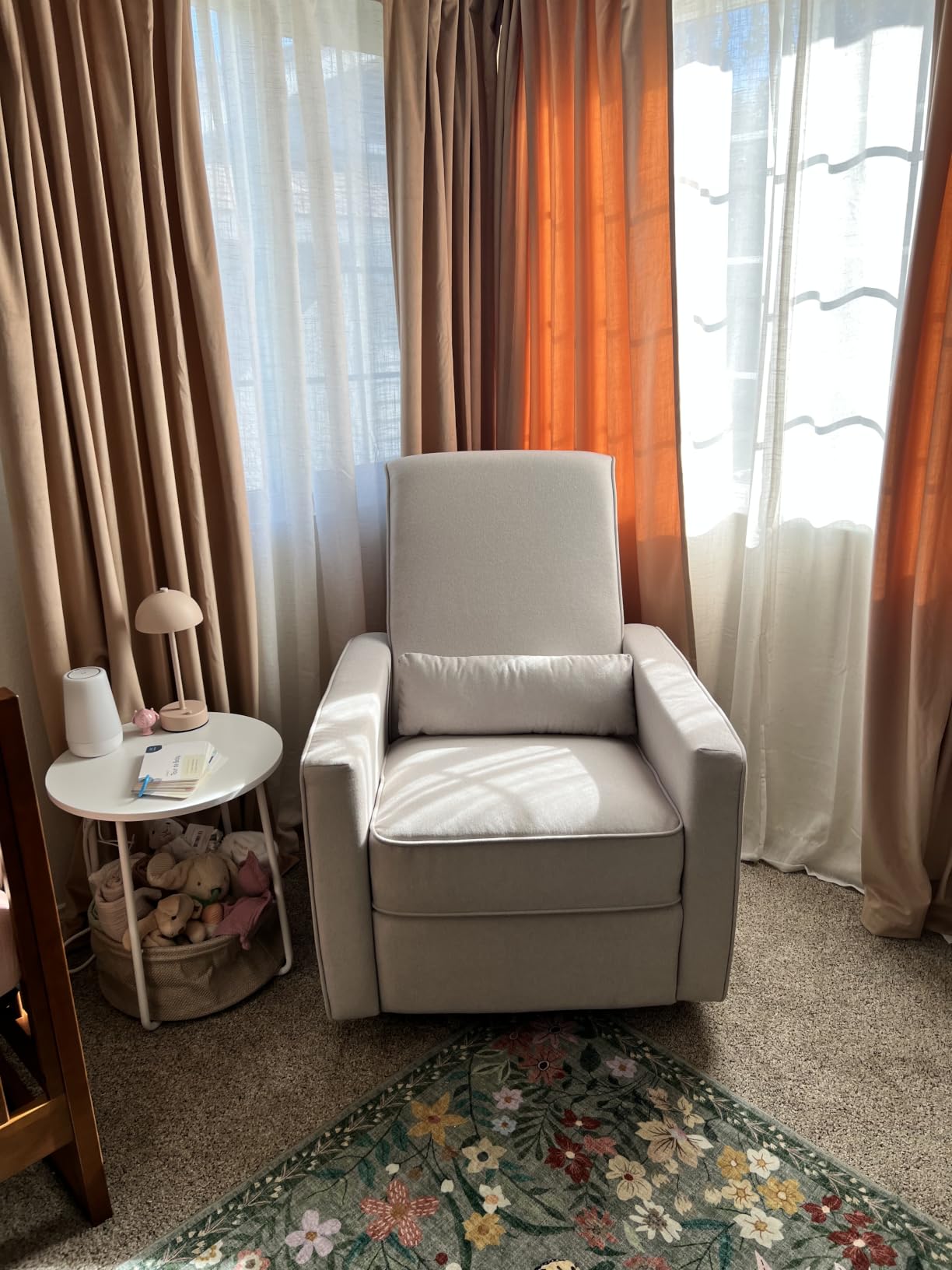 Davinci Piper Upholstered Recliner and Swivel Glider in Pine Green, Greenguard Gold & CertiPUR-US Certified customer photo 2