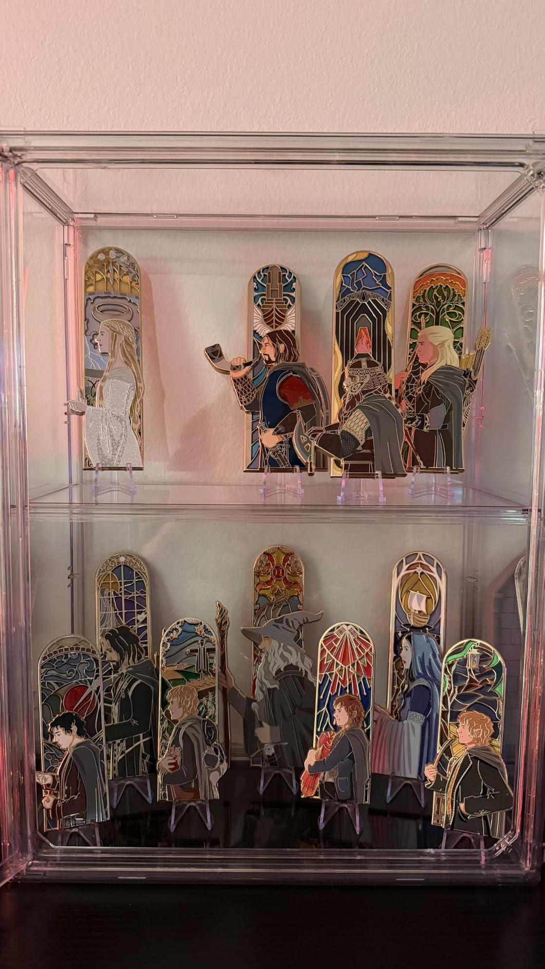 BOHOIDEE 3 Tiers Clear Display Case for Figures, Acrylic Storage Organizers customer photo 1