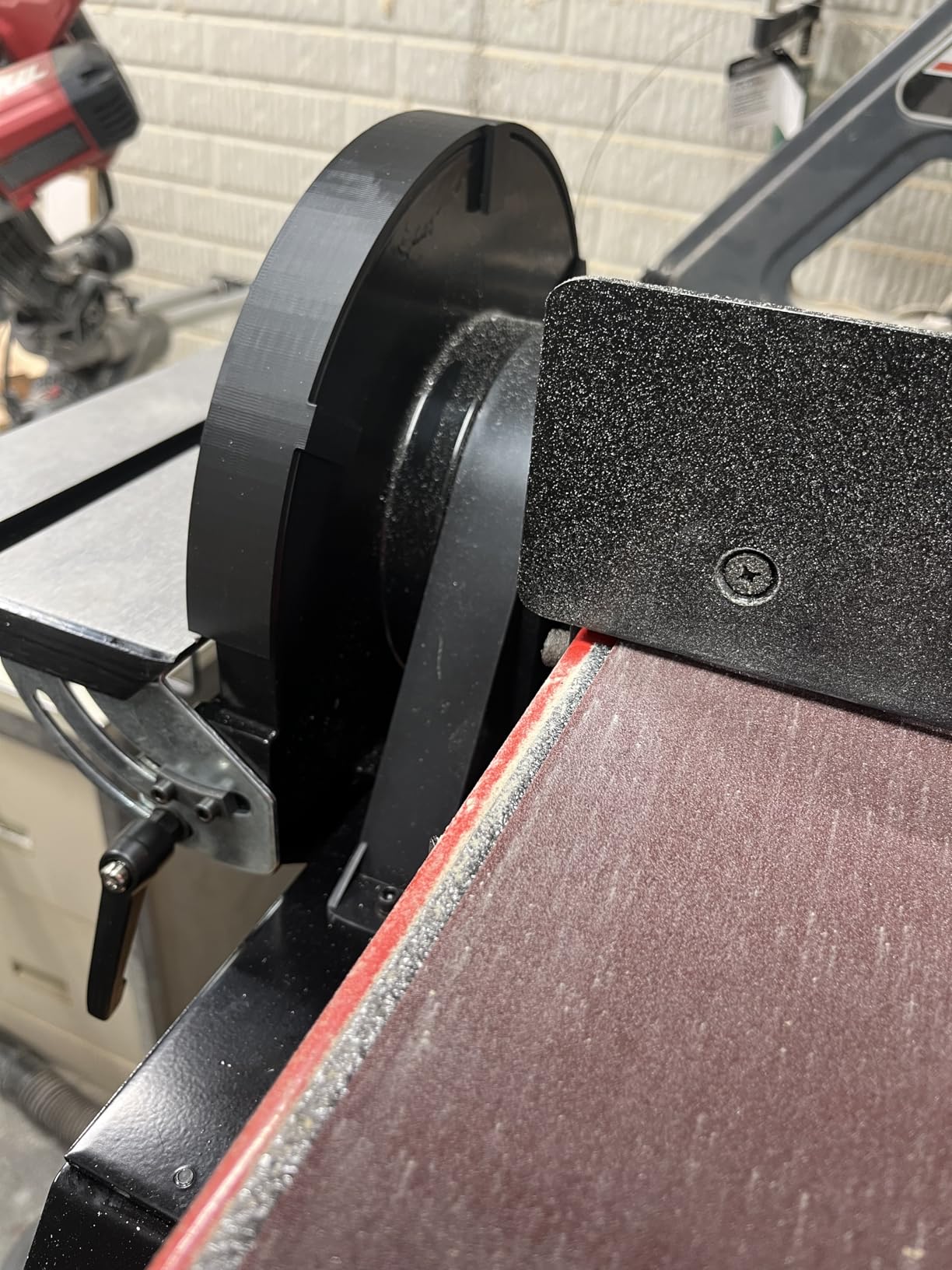 BUCKTOOL 1-1/2HP Bench Belt Disc Sander for Woodworking, 6x48
